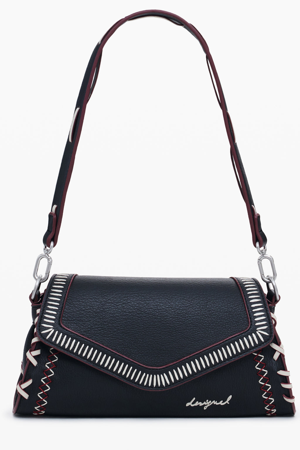 BOLSO NEGRO DE MUJER DESIGUAL 