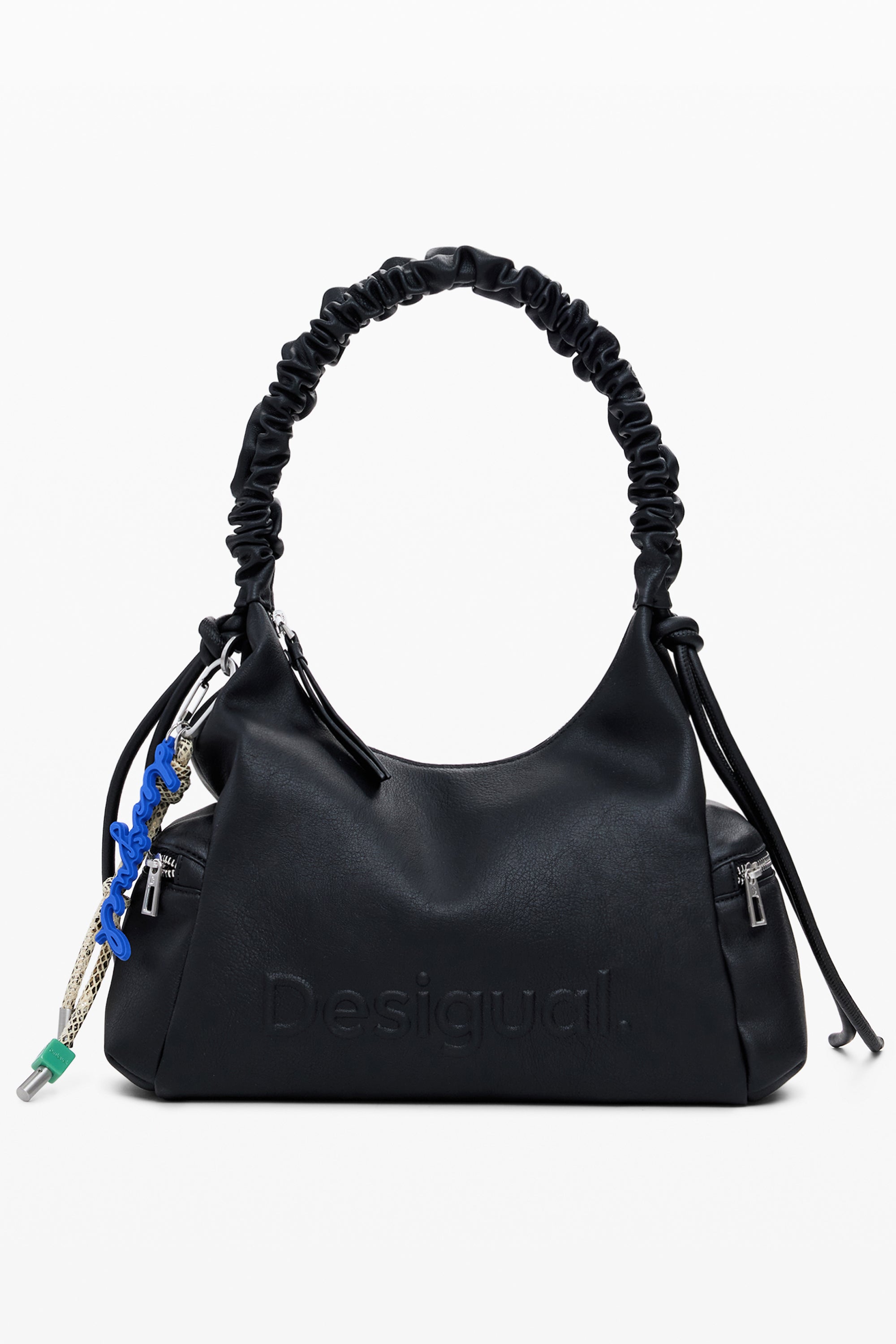 BOLSO NEGRO DE MUJER DESIGUAL 