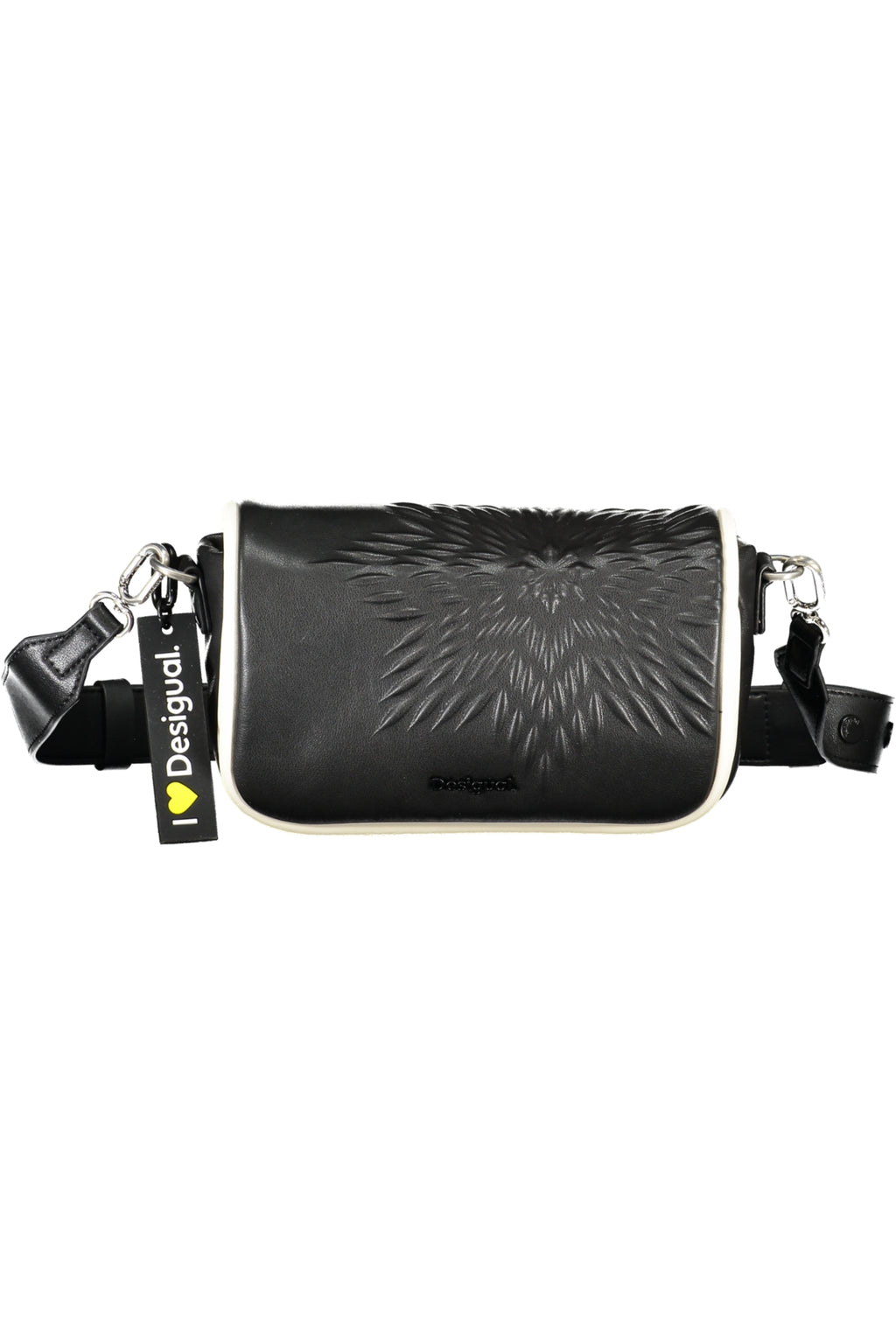 BOLSO NEGRO DE MUJER DESIGUAL 