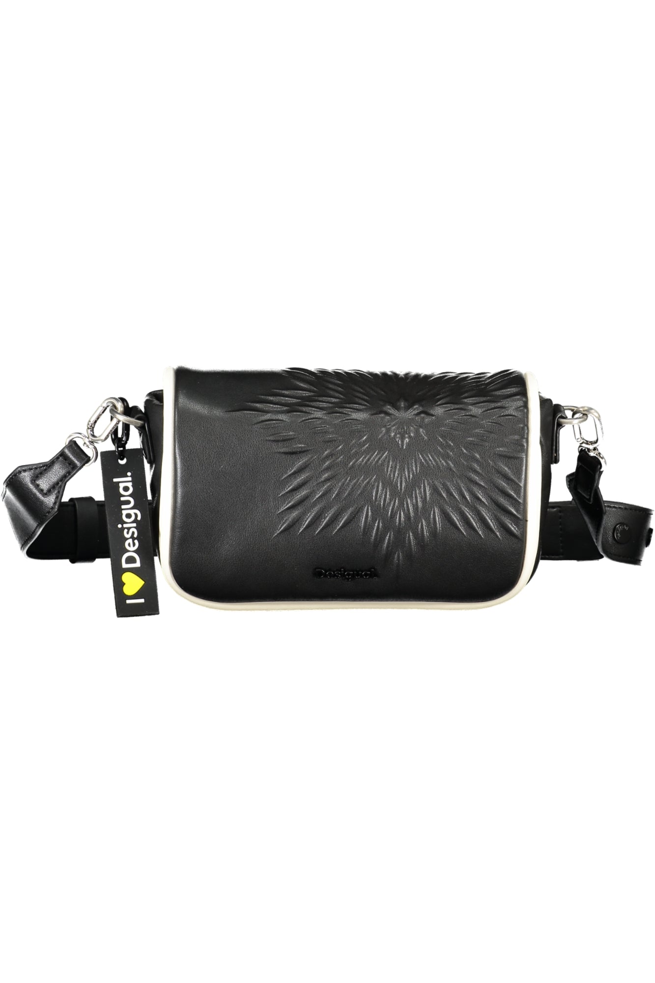 BOLSO NEGRO DE MUJER DESIGUAL 