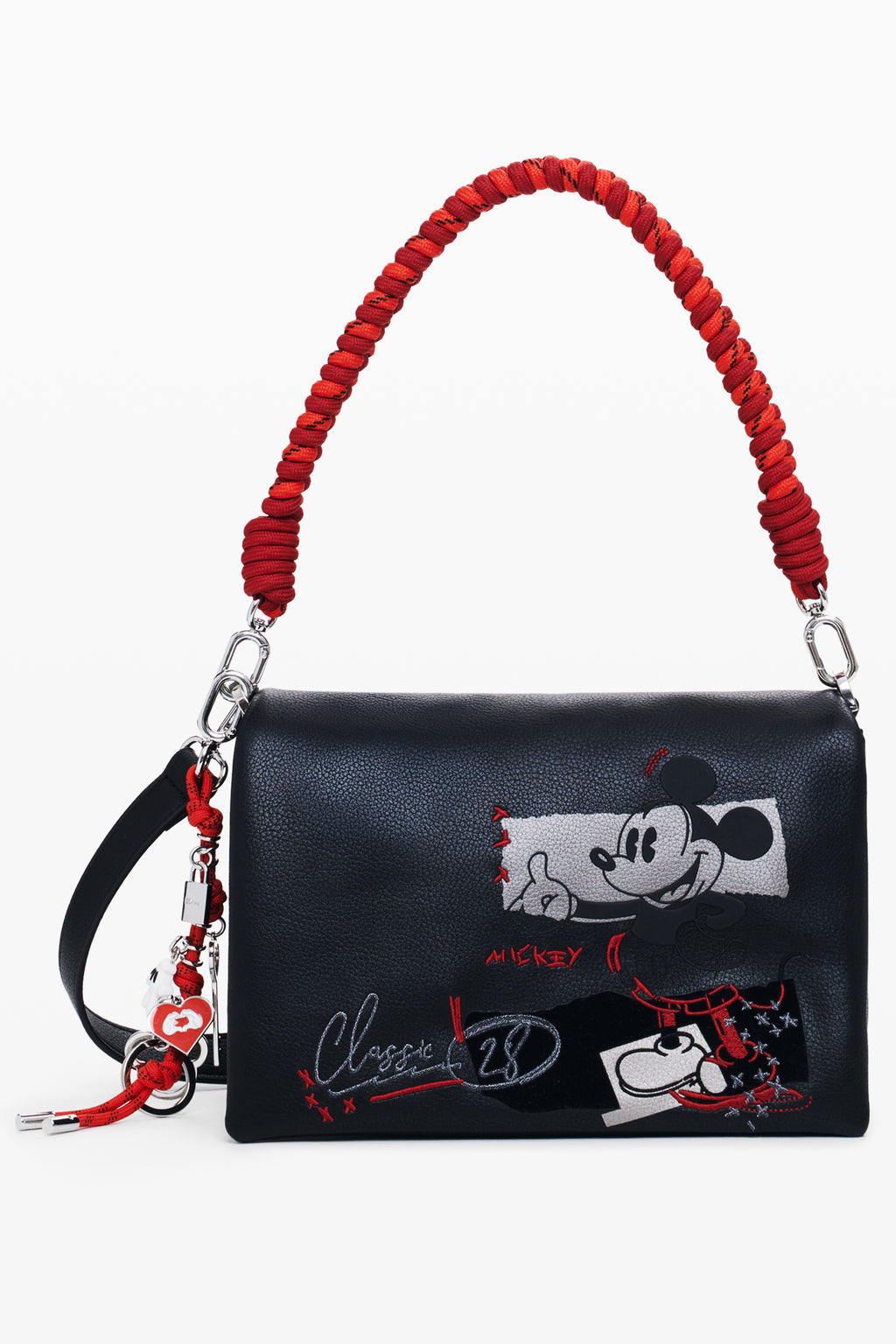 BOLSO NEGRO DE MUJER DESIGUAL 
