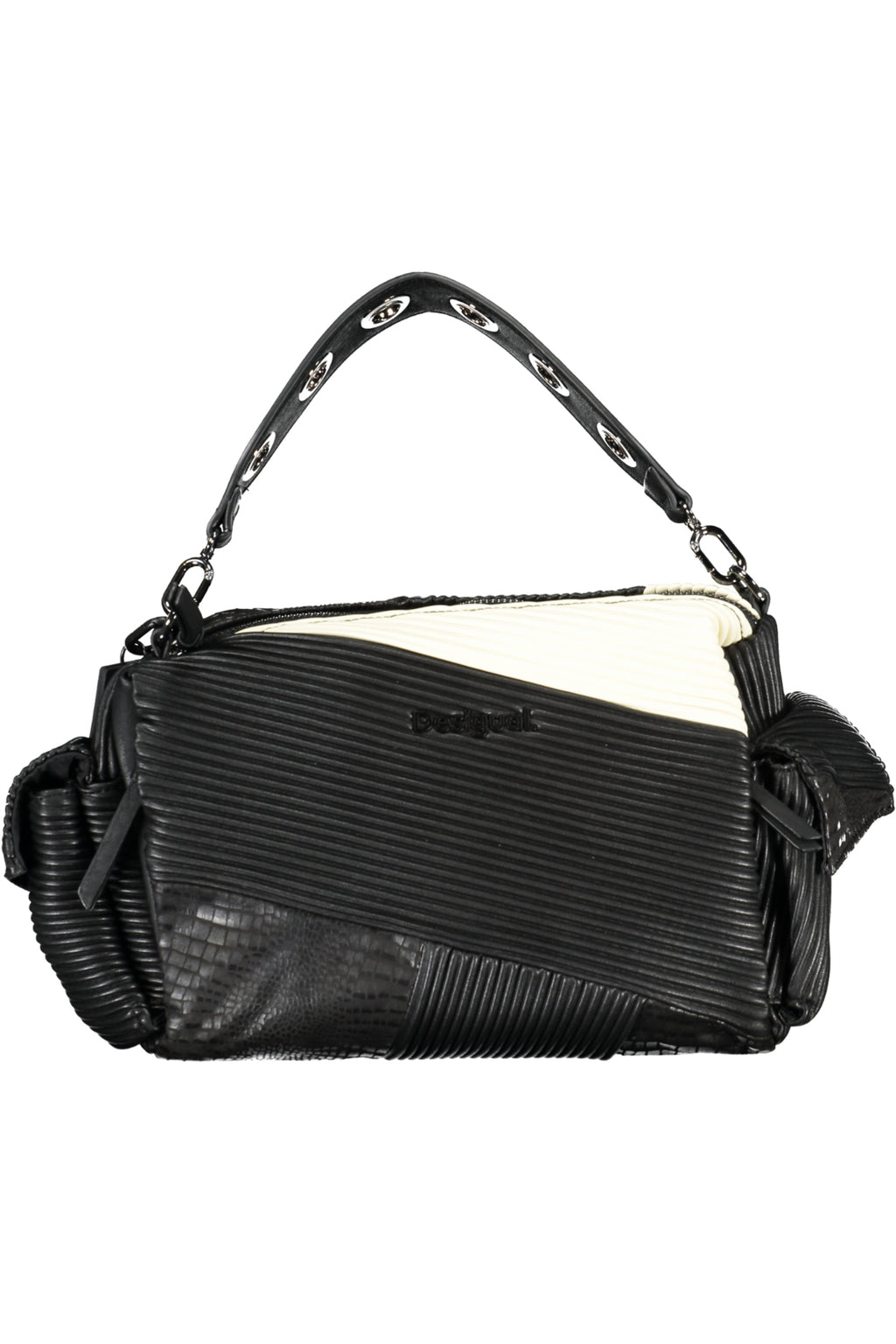 BOLSO NEGRO DE MUJER DESIGUAL 