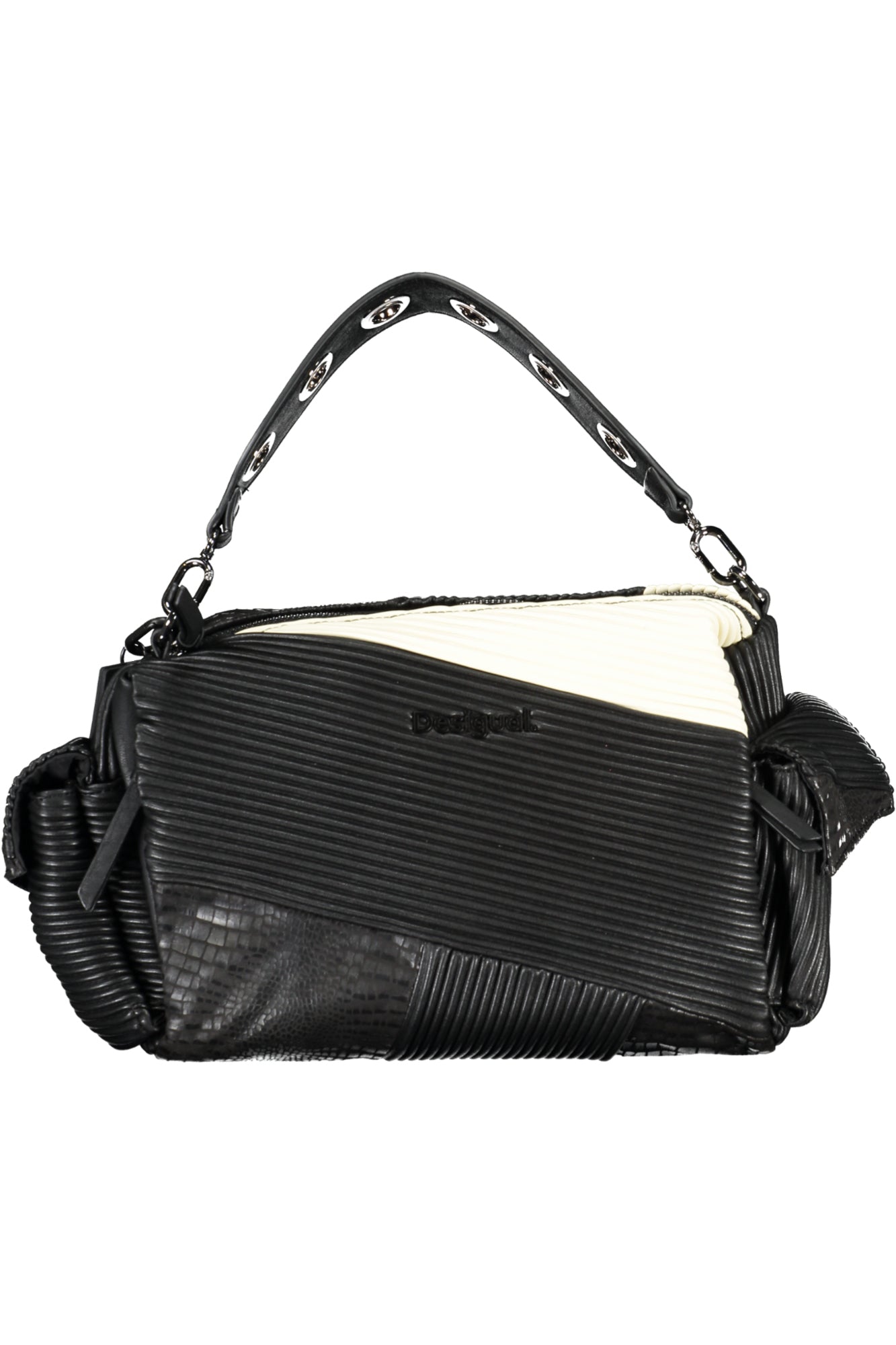 BOLSO NEGRO DE MUJER DESIGUAL 