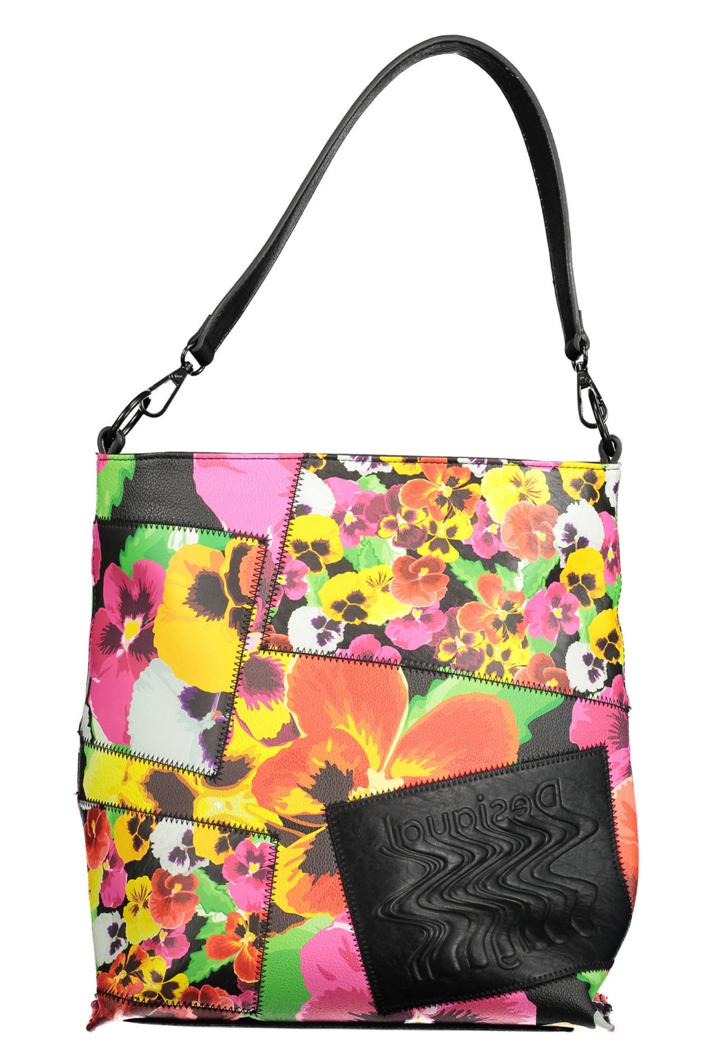 BOLSO NEGRO DE MUJER DESIGUAL 