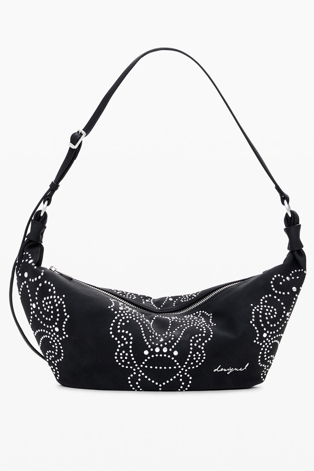 BOLSO NEGRO DE MUJER DESIGUAL 