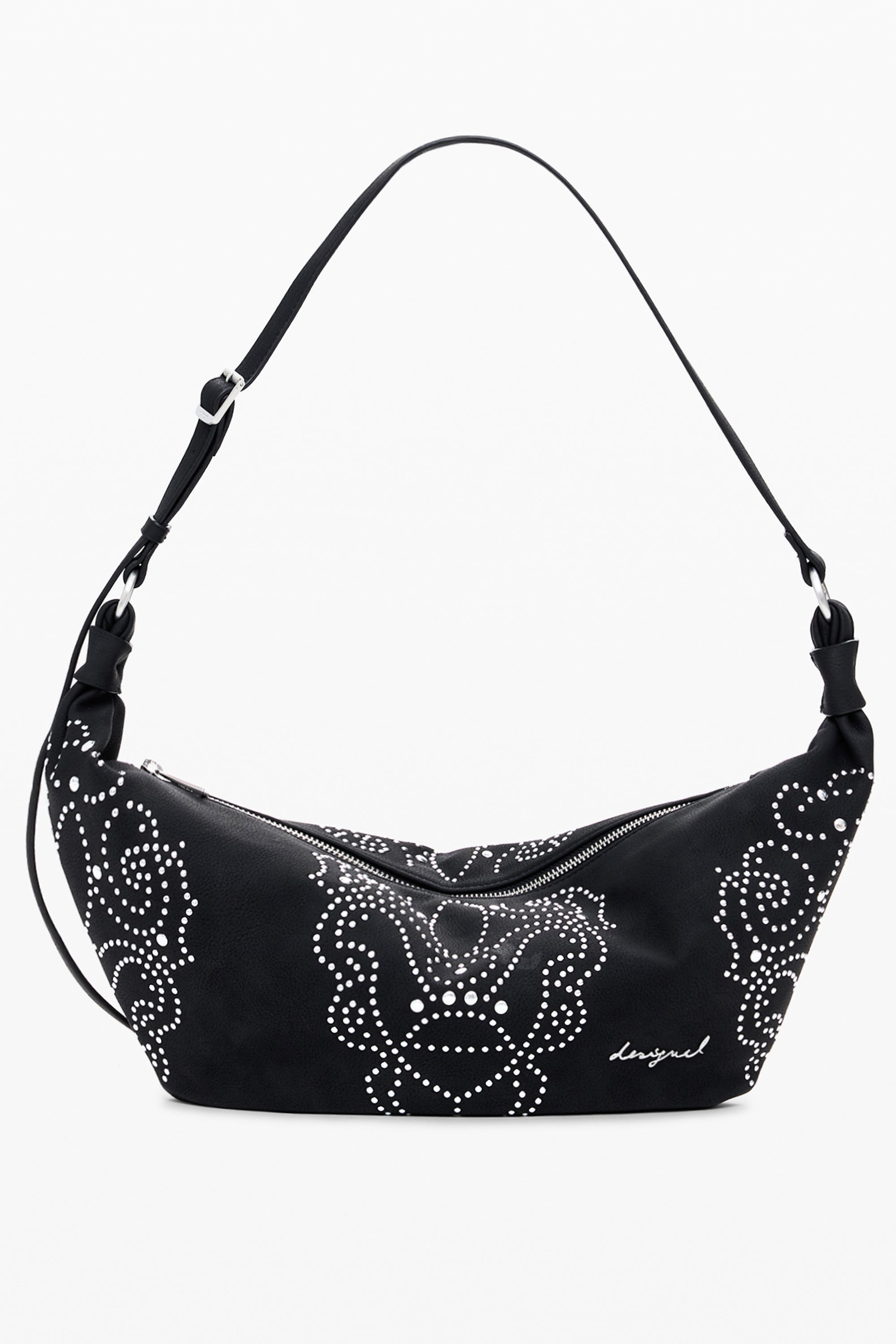 BOLSO NEGRO DE MUJER DESIGUAL 