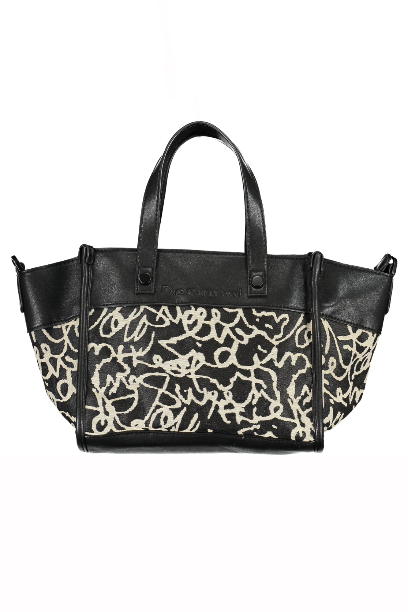 BOLSO NEGRO DE MUJER DESIGUAL 