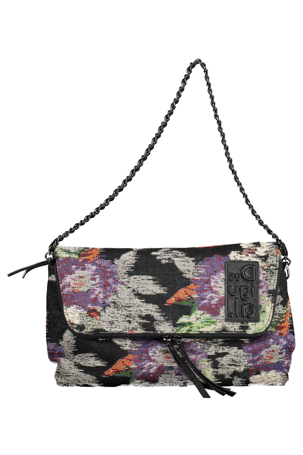 BOLSO NEGRO DE MUJER DESIGUAL 