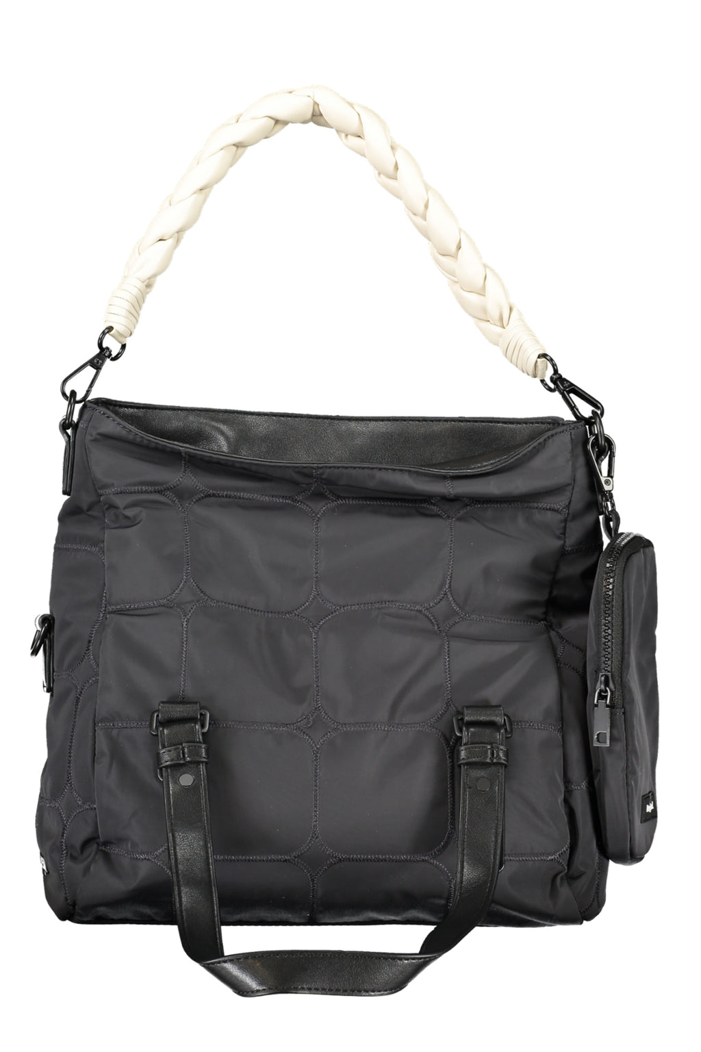 BOLSO NEGRO DE MUJER DESIGUAL 