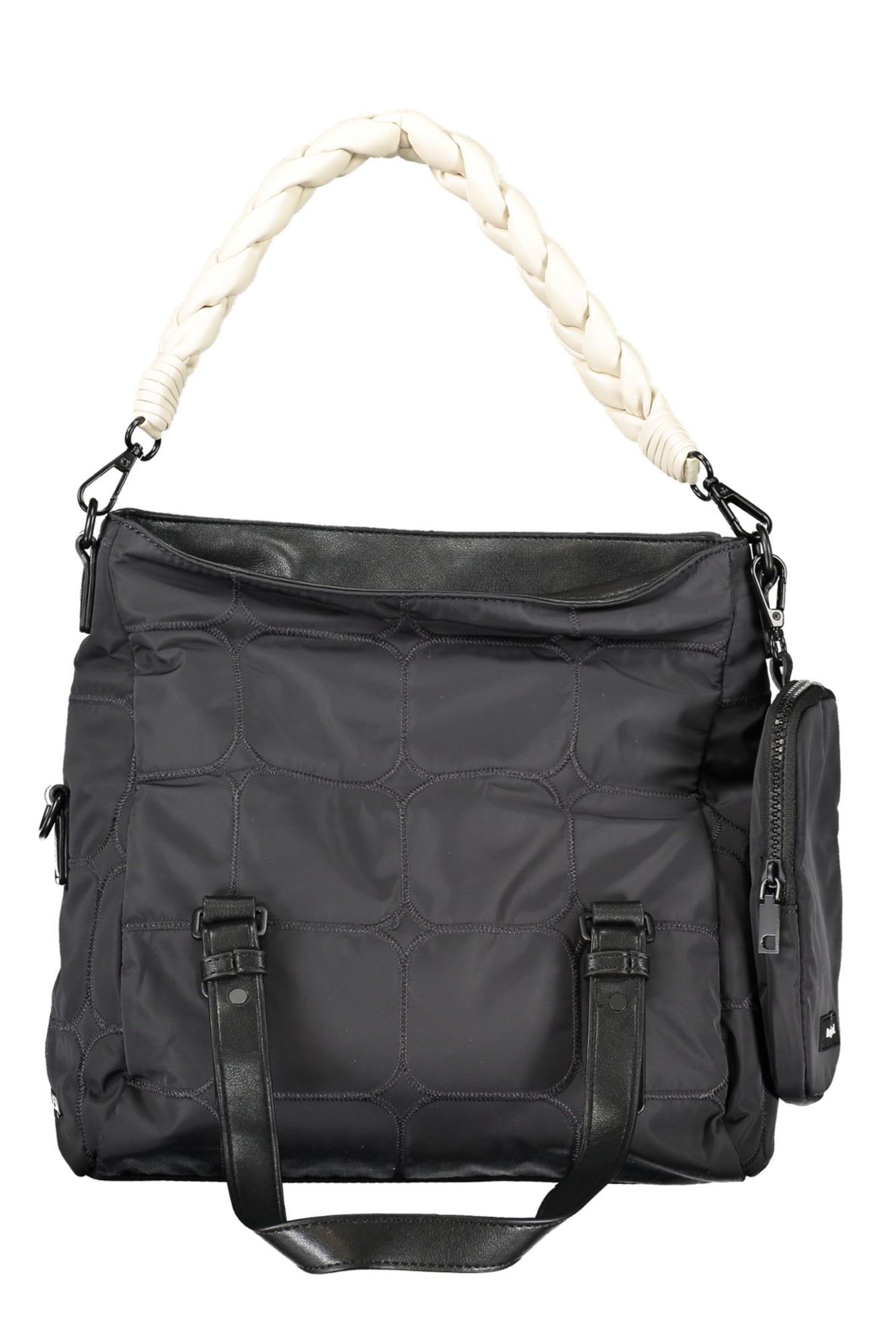 BOLSO NEGRO DE MUJER DESIGUAL 