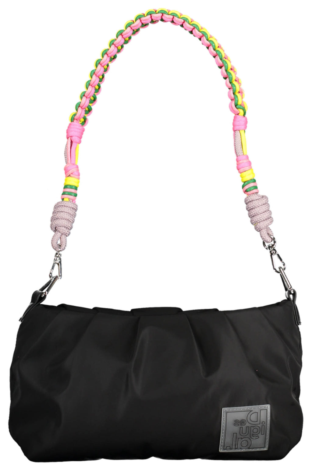 BOLSO NEGRO DE MUJER DESIGUAL 