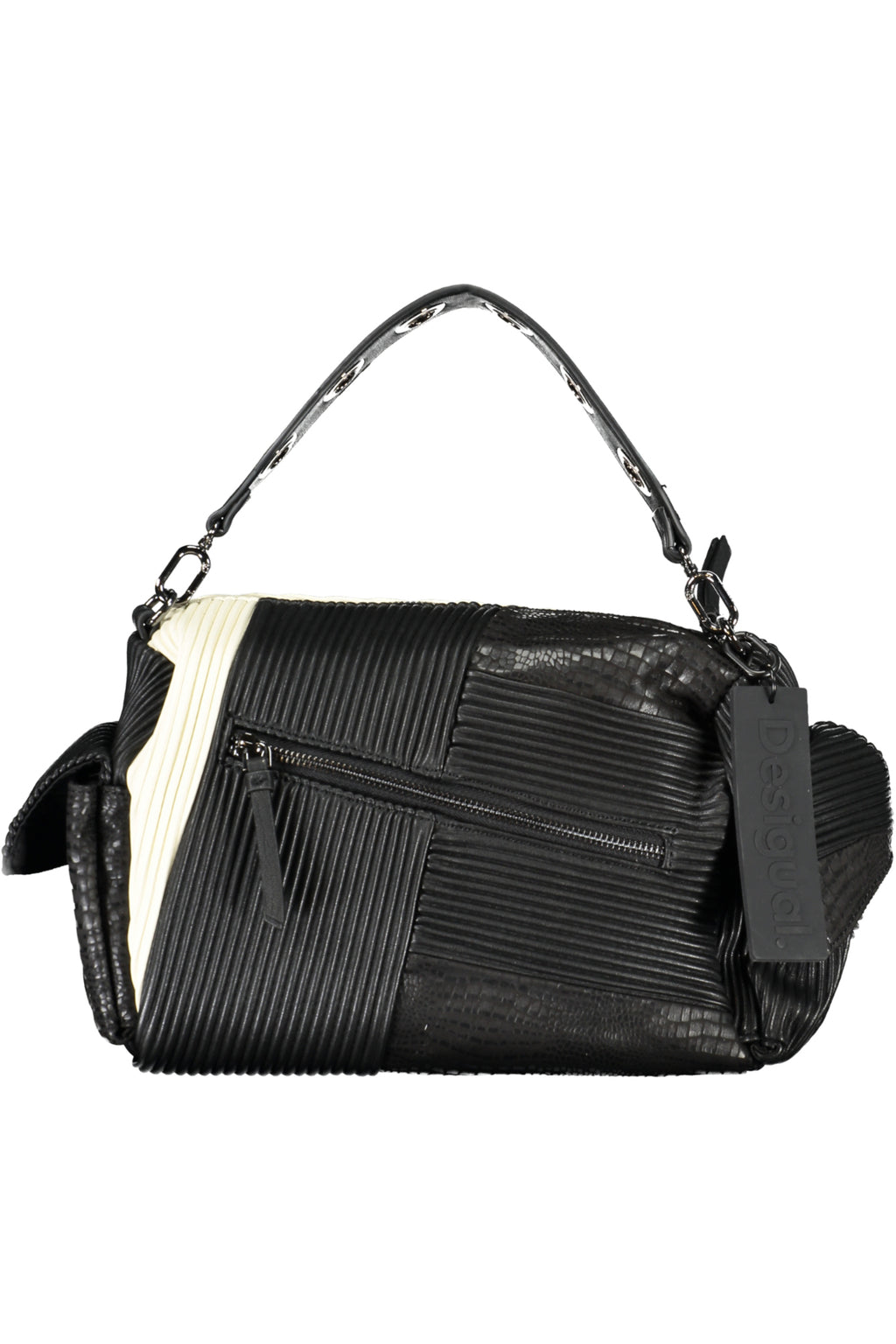 BOLSO NEGRO DE MUJER DESIGUAL 