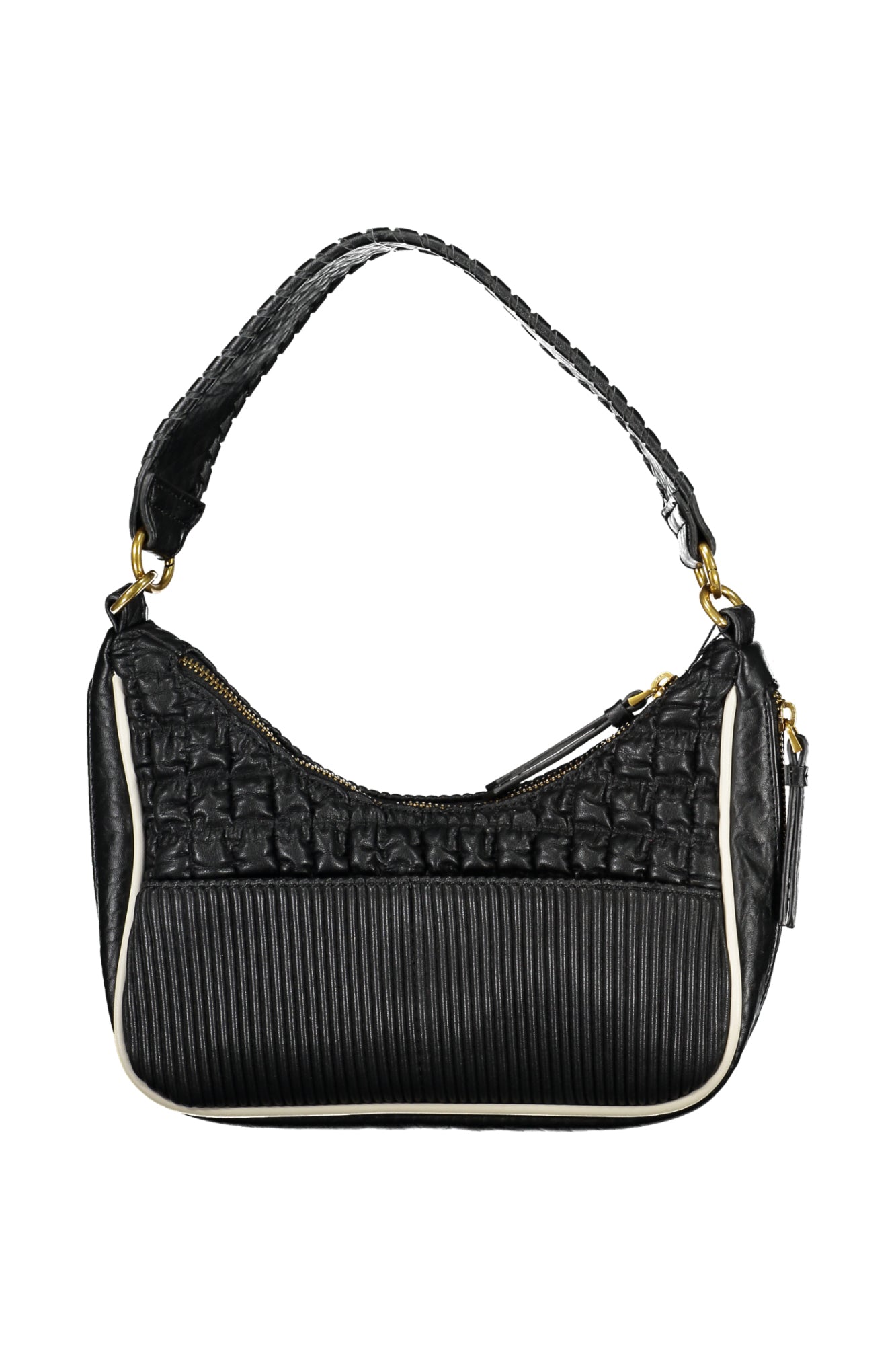 BOLSO NEGRO DE MUJER DESIGUAL 