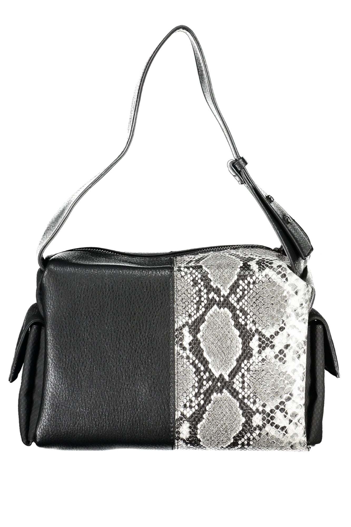 BOLSO NEGRO DE MUJER DESIGUAL 