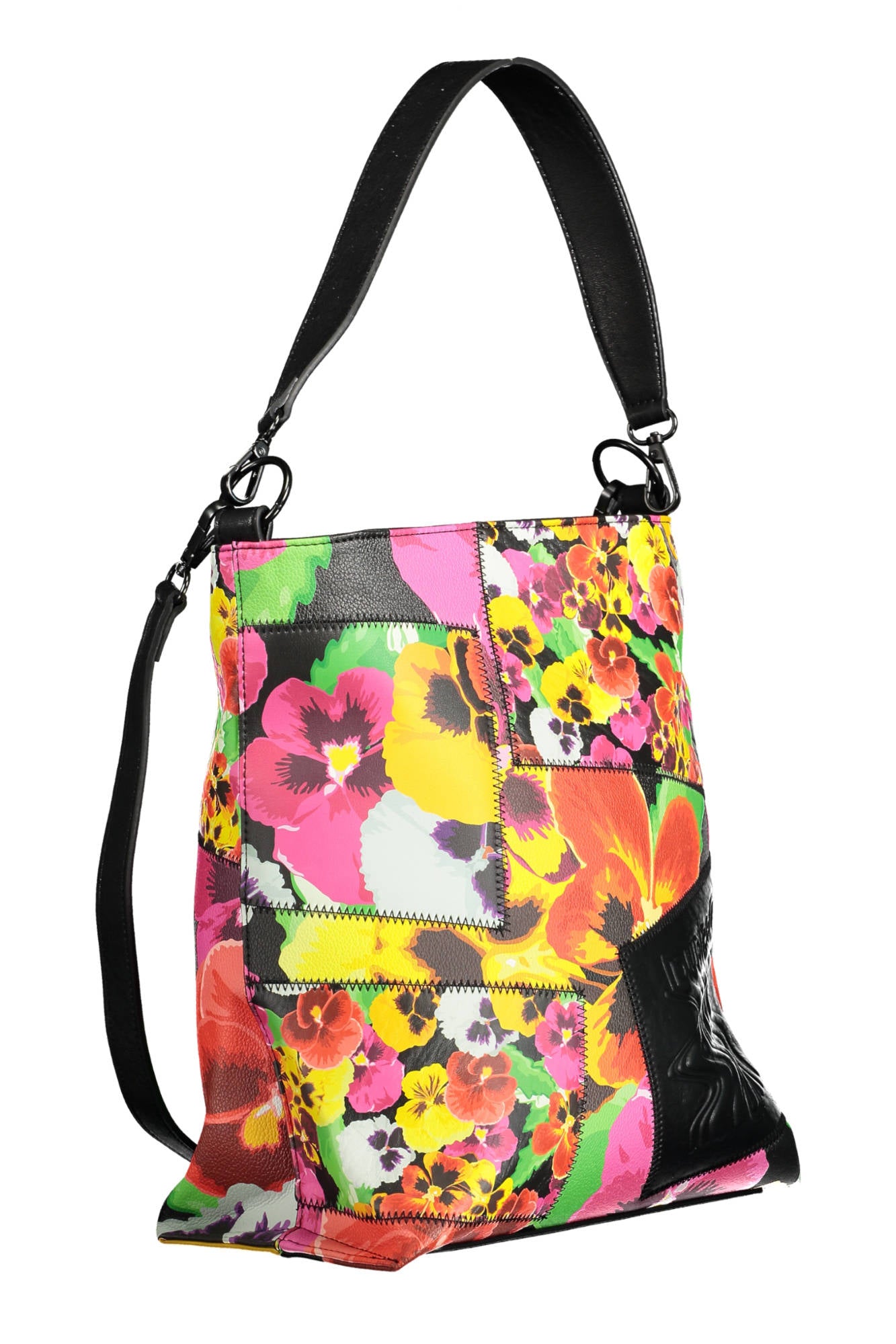 BOLSO NEGRO DE MUJER DESIGUAL 