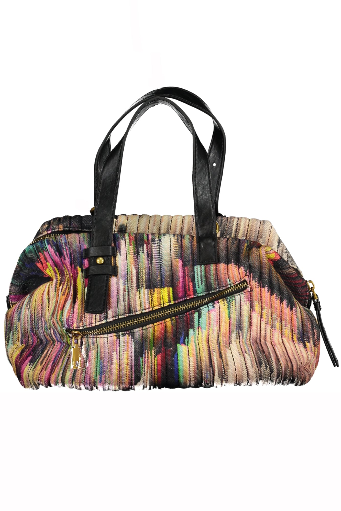 BOLSO NEGRO DE MUJER DESIGUAL 