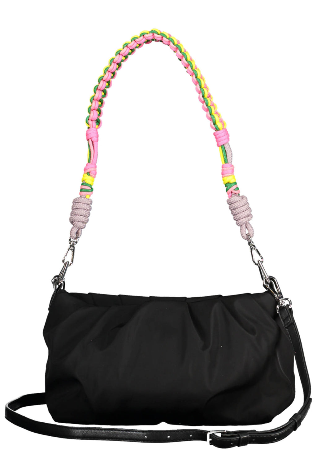 BOLSO NEGRO DE MUJER DESIGUAL 