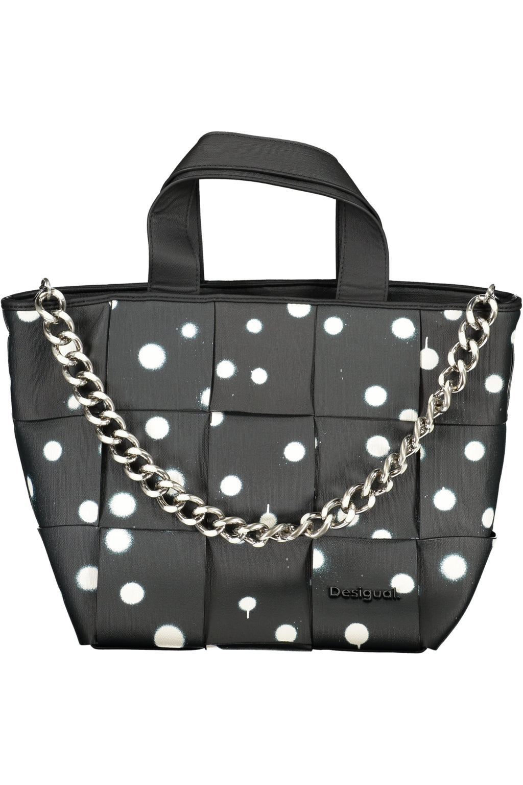 BOLSO NEGRO DE MUJER DESIGUAL 