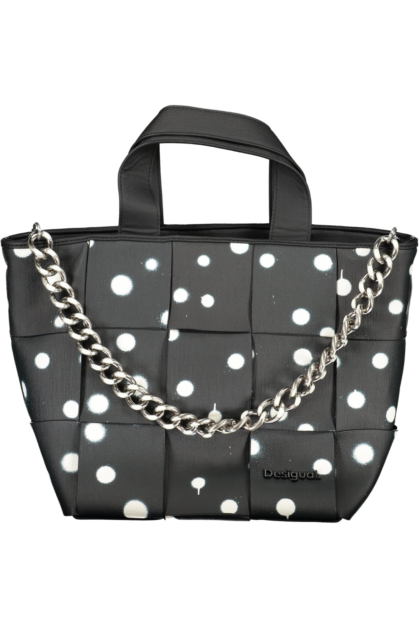 BOLSO NEGRO DE MUJER DESIGUAL 