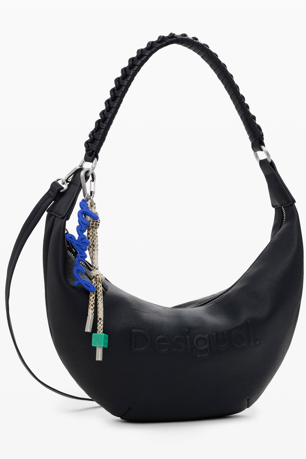 BOLSO NEGRO DE MUJER DESIGUAL 