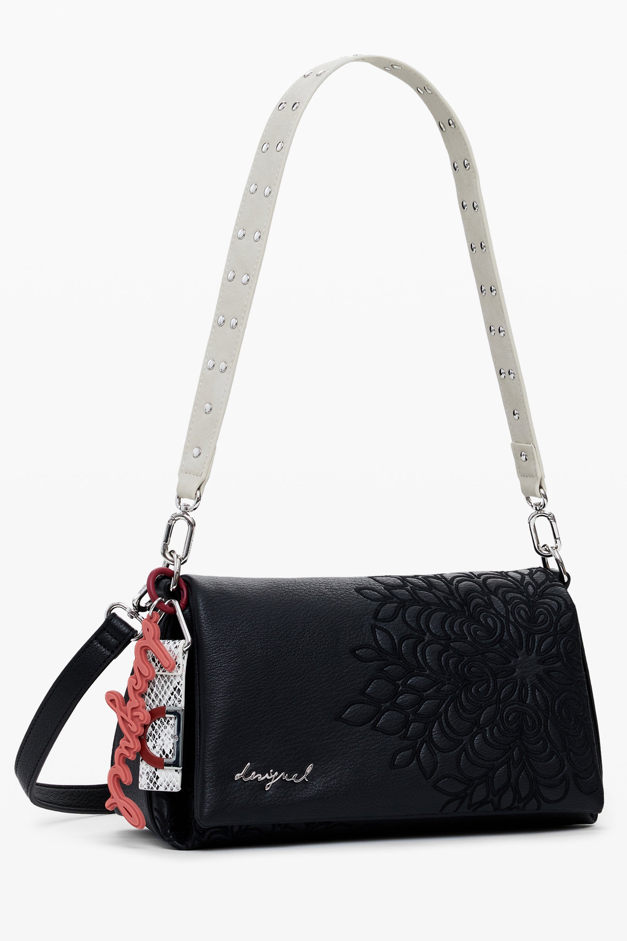 BOLSO NEGRO DE MUJER DESIGUAL 