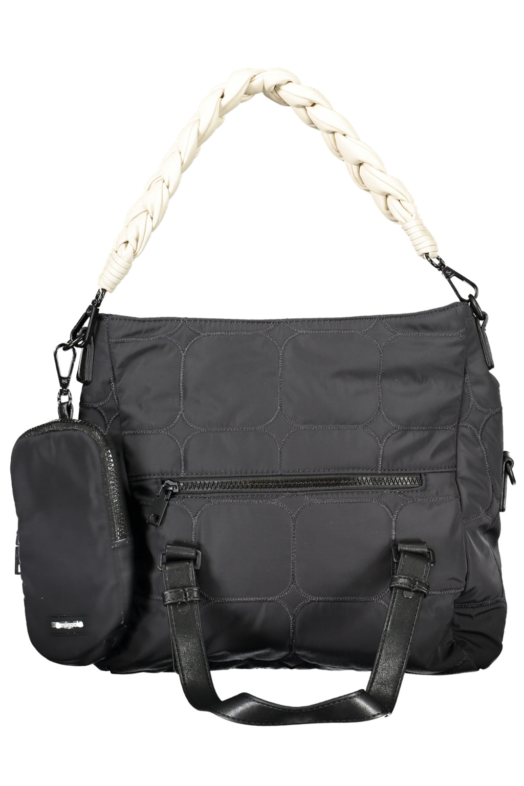 BOLSO NEGRO DE MUJER DESIGUAL 