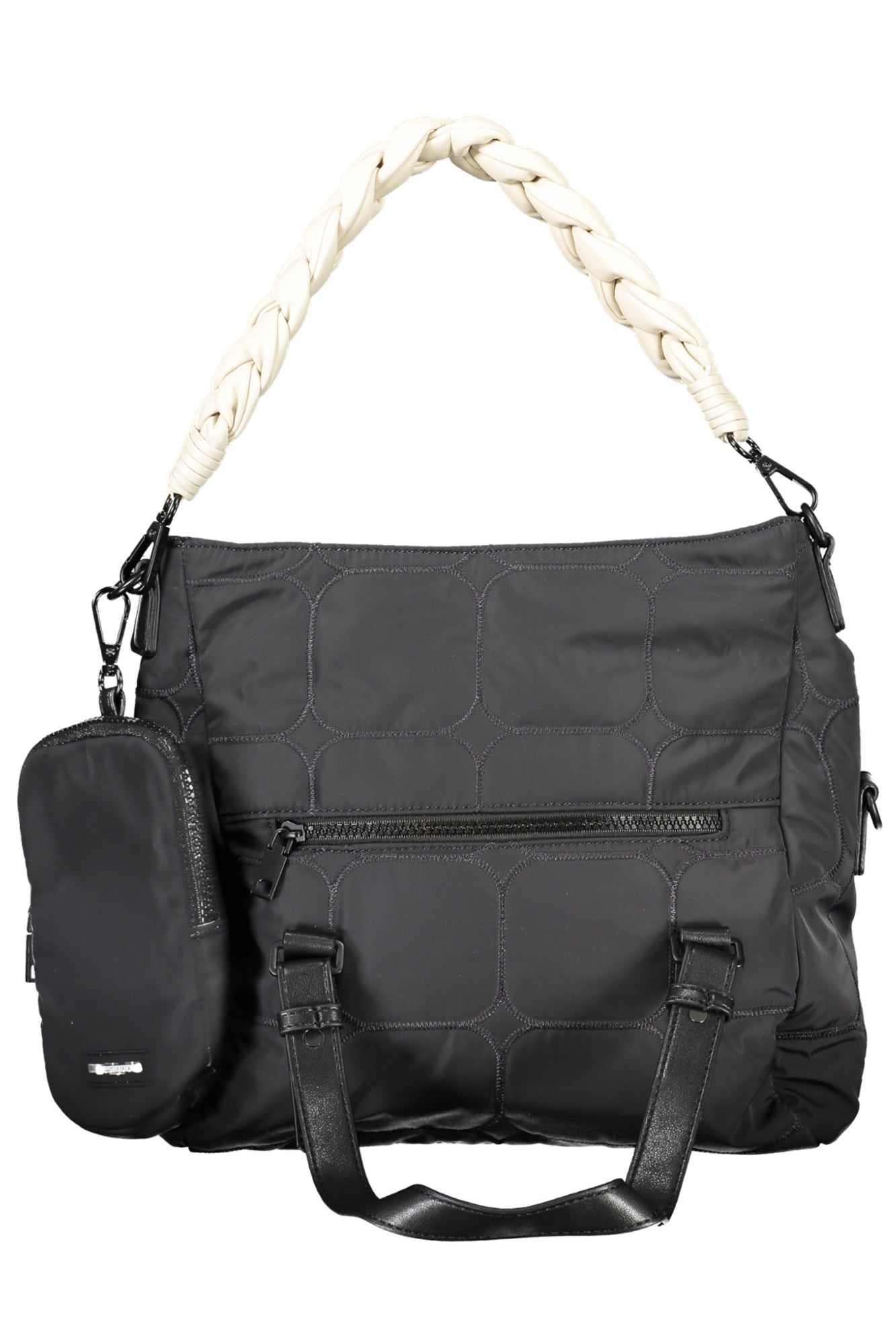 BOLSO NEGRO DE MUJER DESIGUAL 