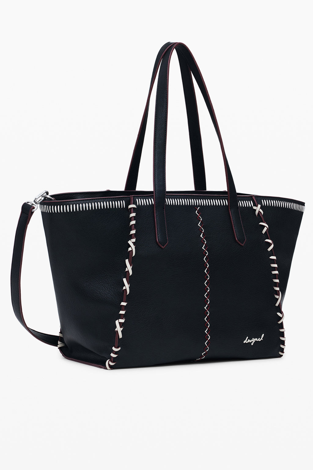 BOLSO NEGRO DE MUJER DESIGUAL 