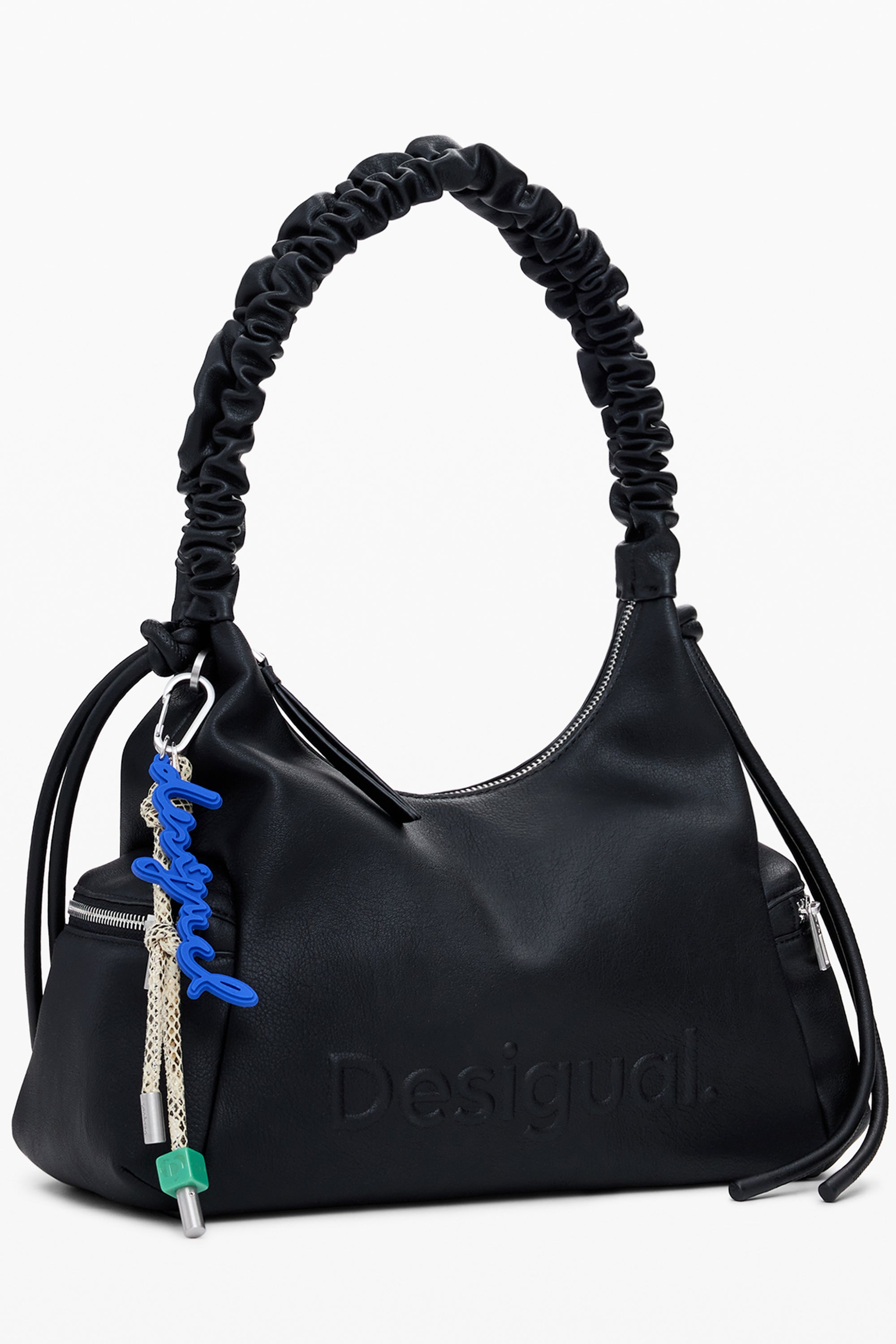 BOLSO NEGRO DE MUJER DESIGUAL 