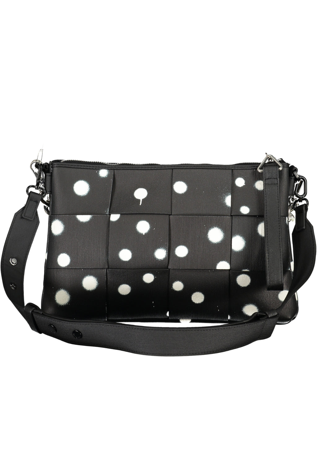 BOLSO NEGRO DE MUJER DESIGUAL 