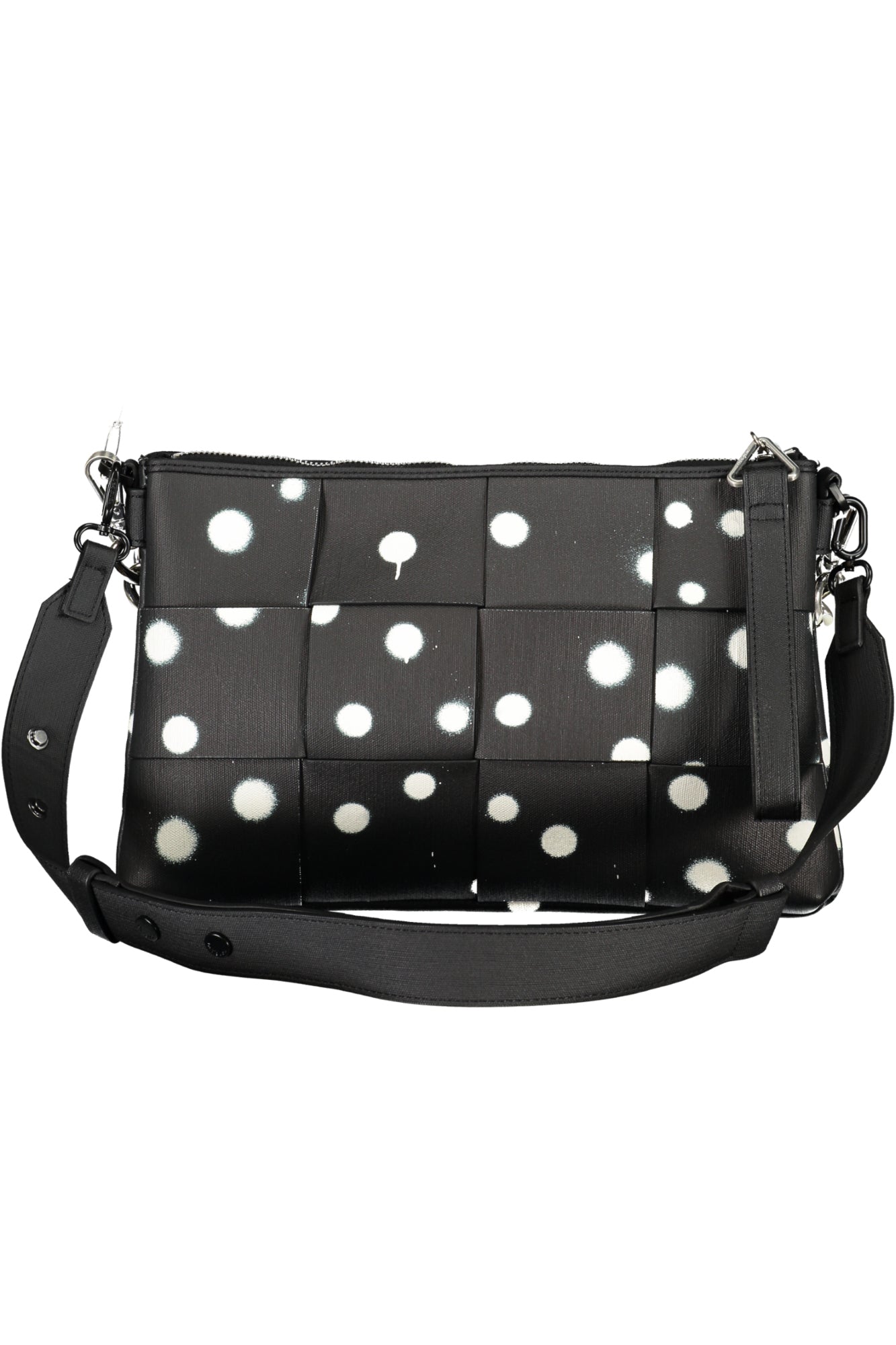 BOLSO NEGRO DE MUJER DESIGUAL 