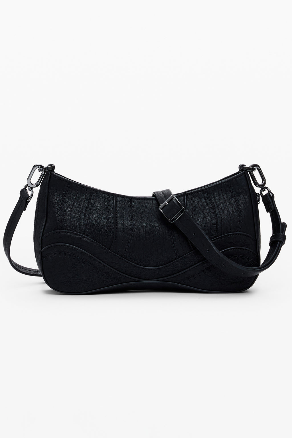 BOLSO NEGRO DE MUJER DESIGUAL 