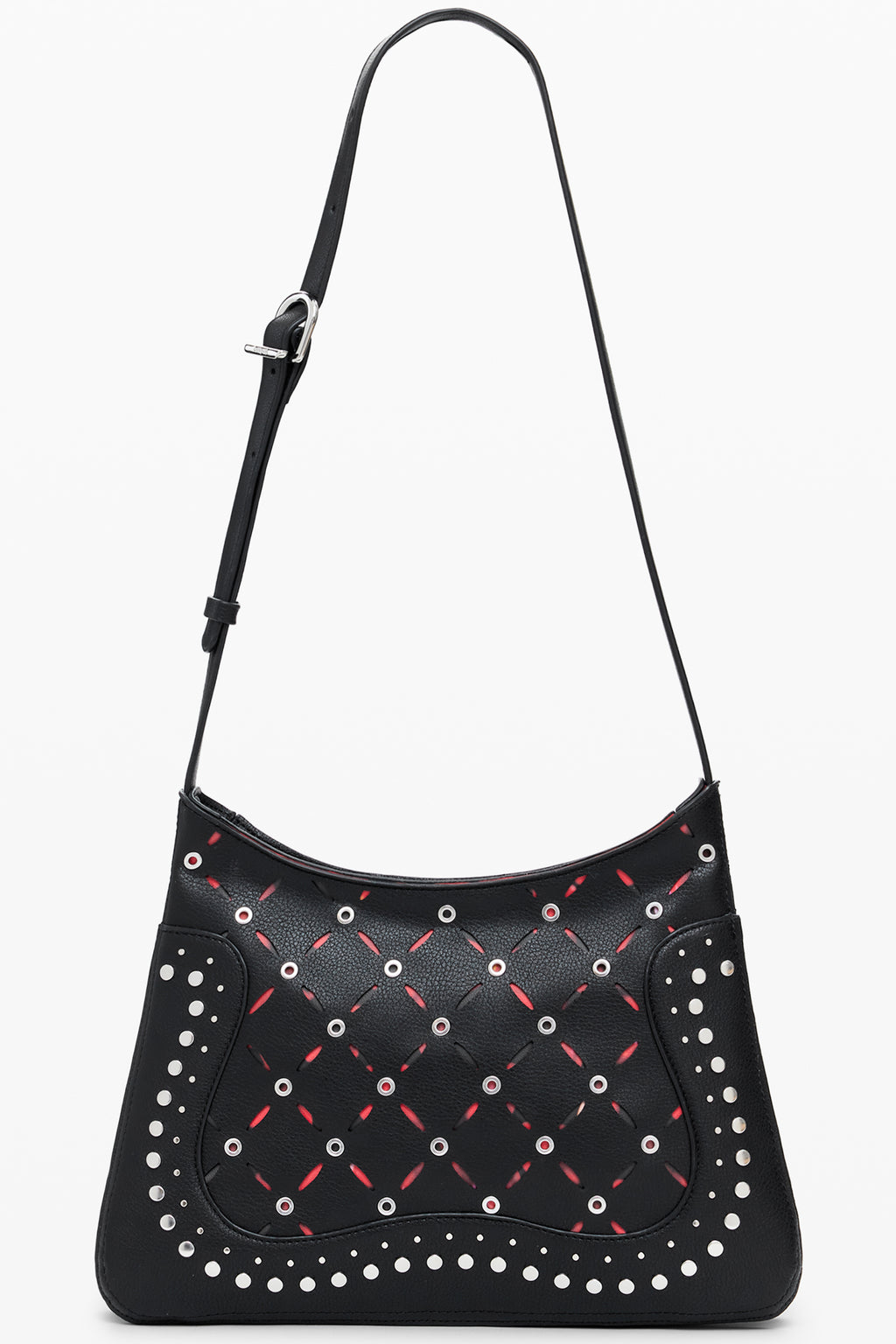 BOLSO NEGRO DE MUJER DESIGUAL 