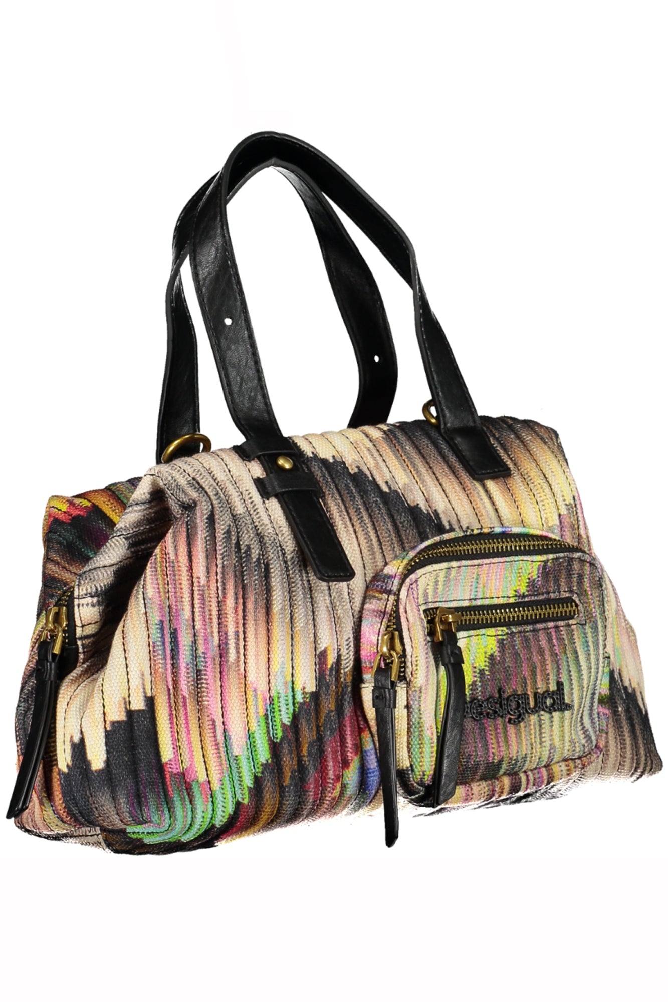 BOLSO NEGRO DE MUJER DESIGUAL 