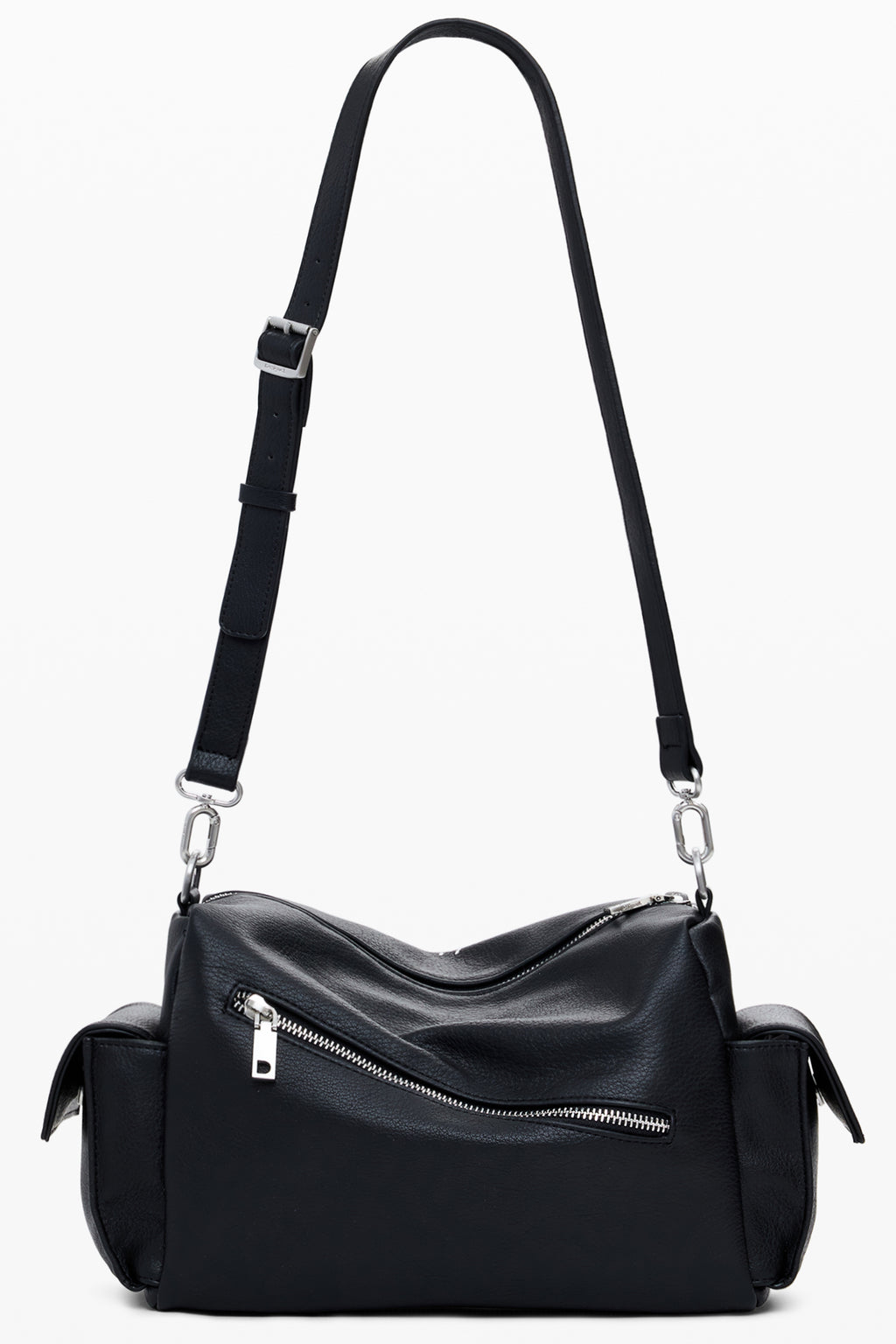 BOLSO NEGRO DE MUJER DESIGUAL 