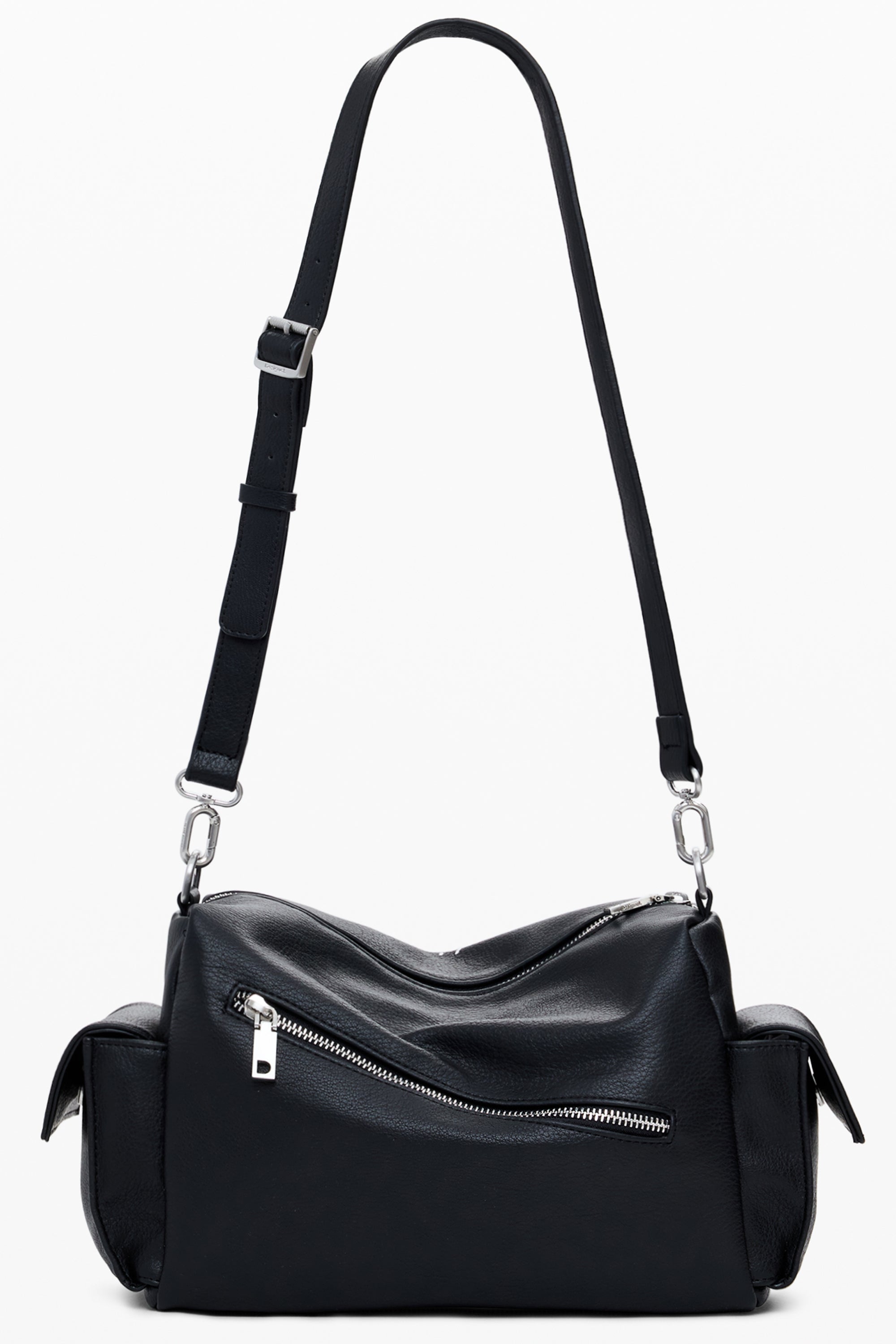 BOLSO NEGRO DE MUJER DESIGUAL 