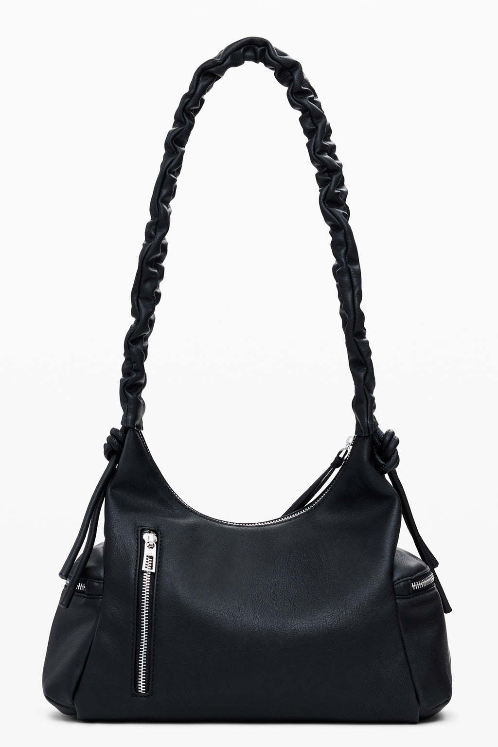 BOLSO NEGRO DE MUJER DESIGUAL 