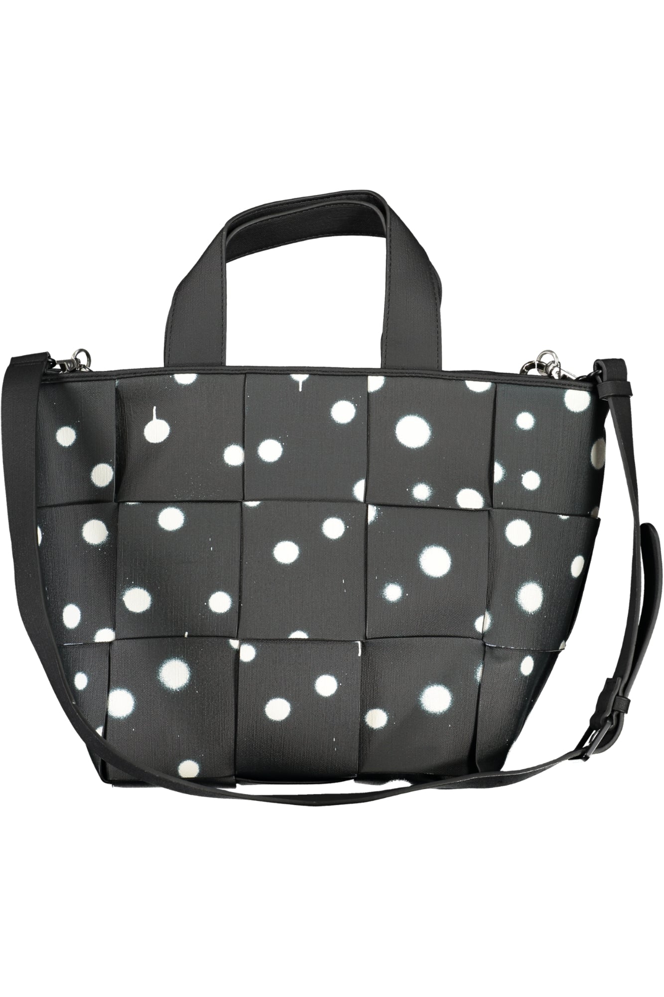 BOLSO NEGRO DE MUJER DESIGUAL 