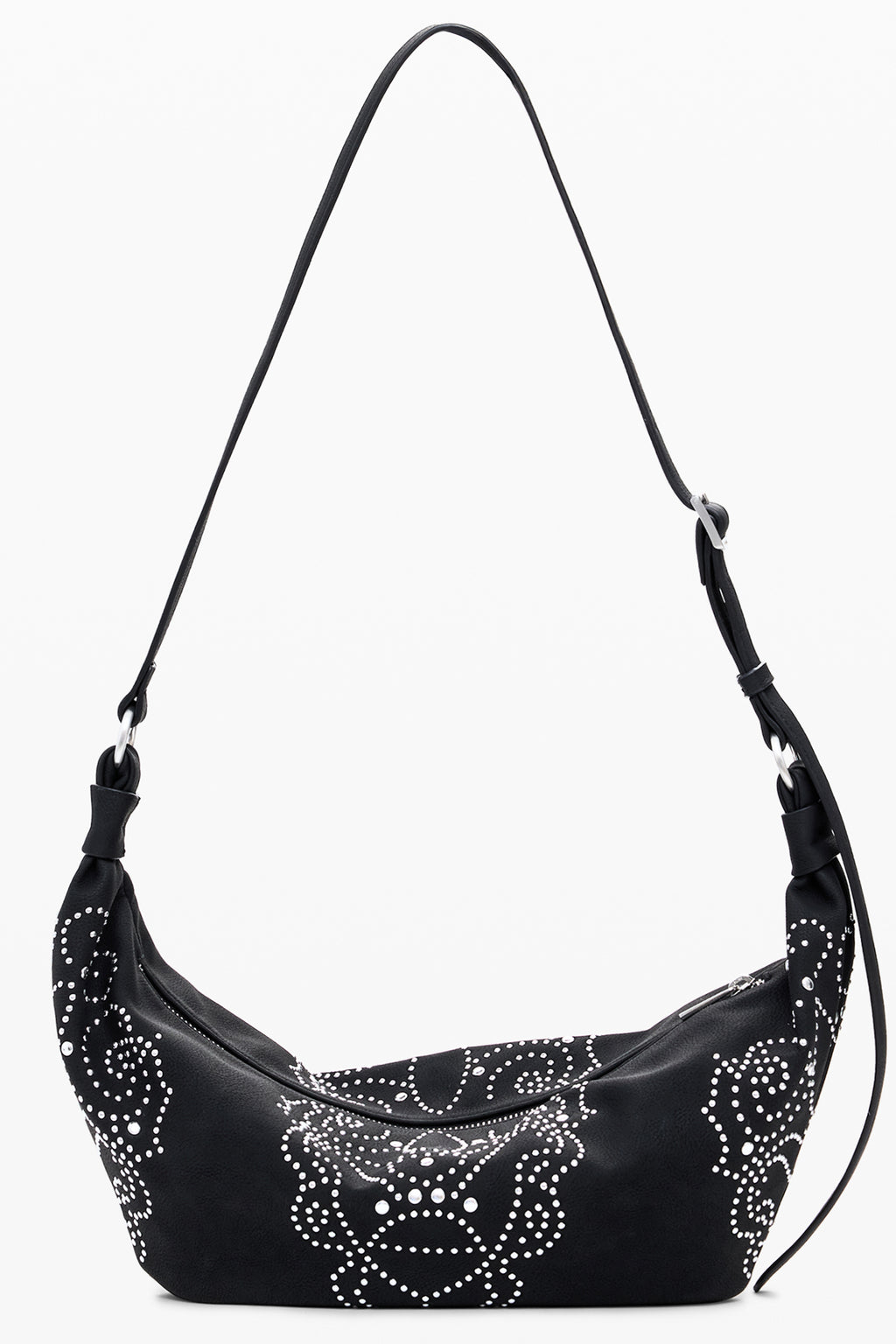 BOLSO NEGRO DE MUJER DESIGUAL 