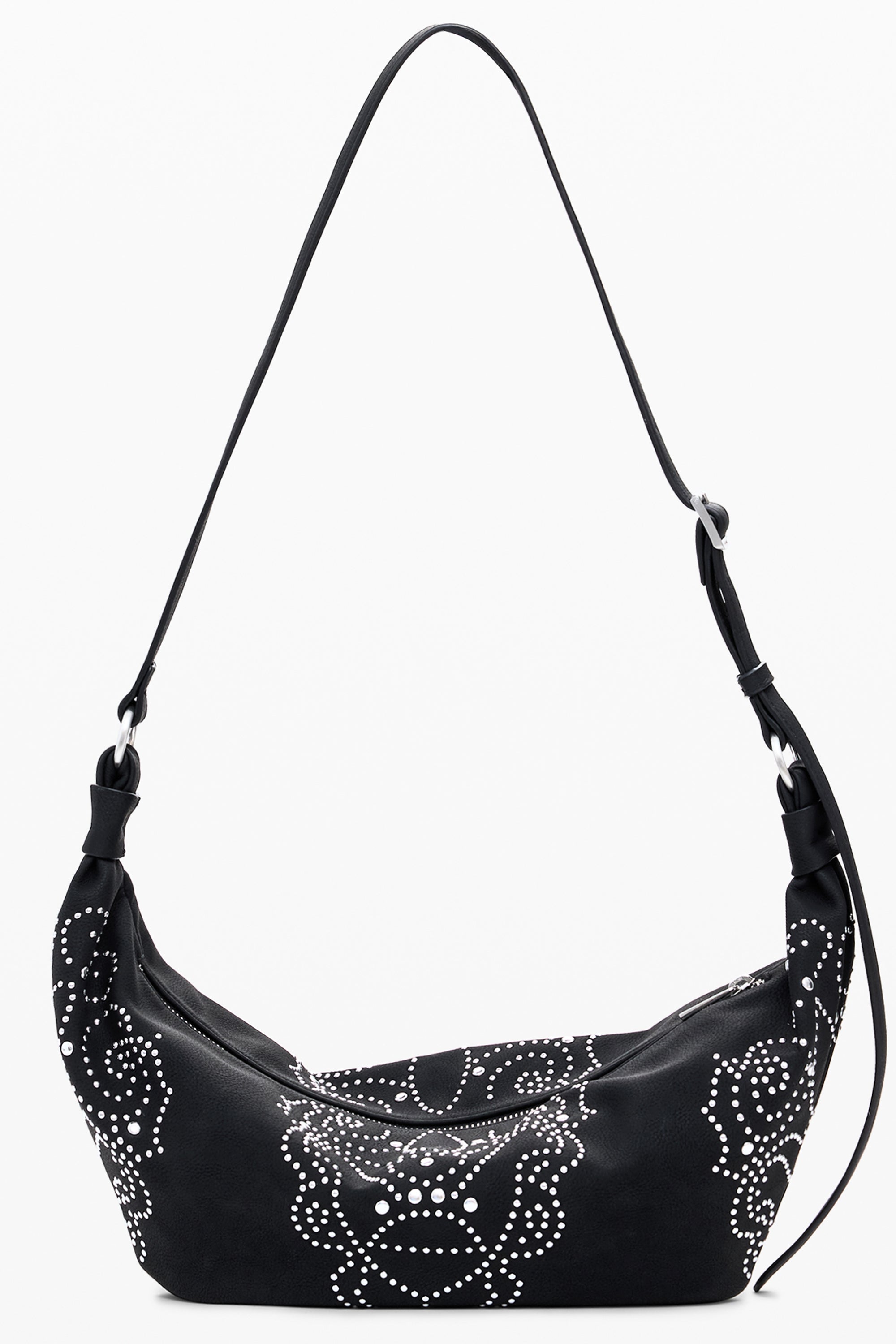 BOLSO NEGRO DE MUJER DESIGUAL 