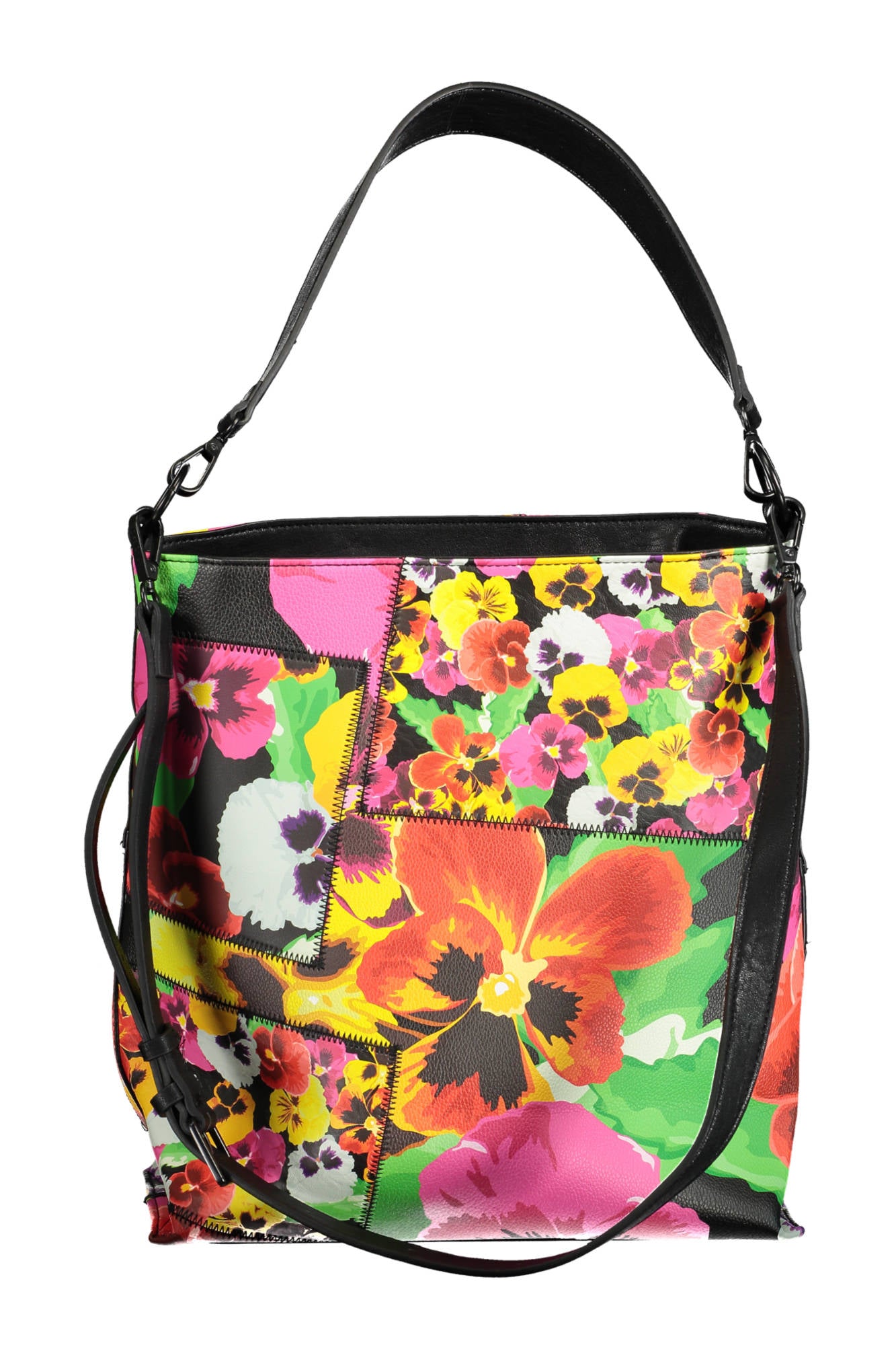 BOLSO NEGRO DE MUJER DESIGUAL 
