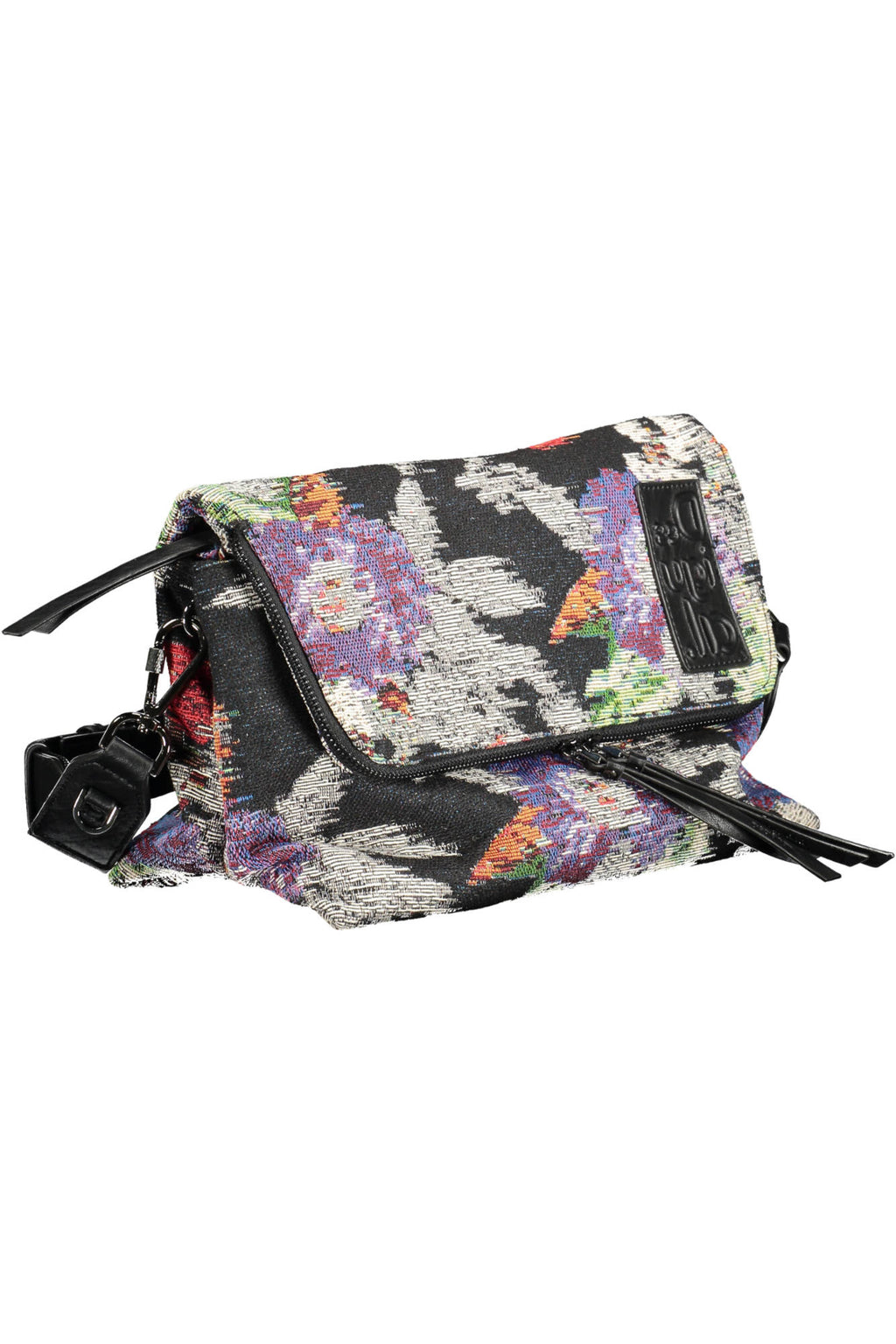 BOLSO NEGRO DE MUJER DESIGUAL 