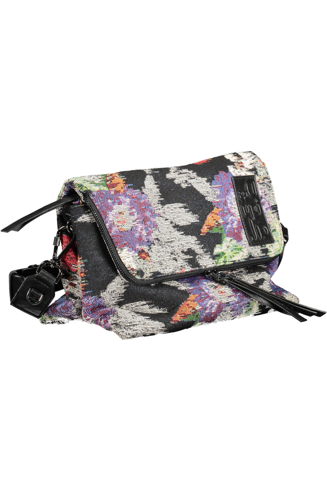 BOLSO NEGRO DE MUJER DESIGUAL 