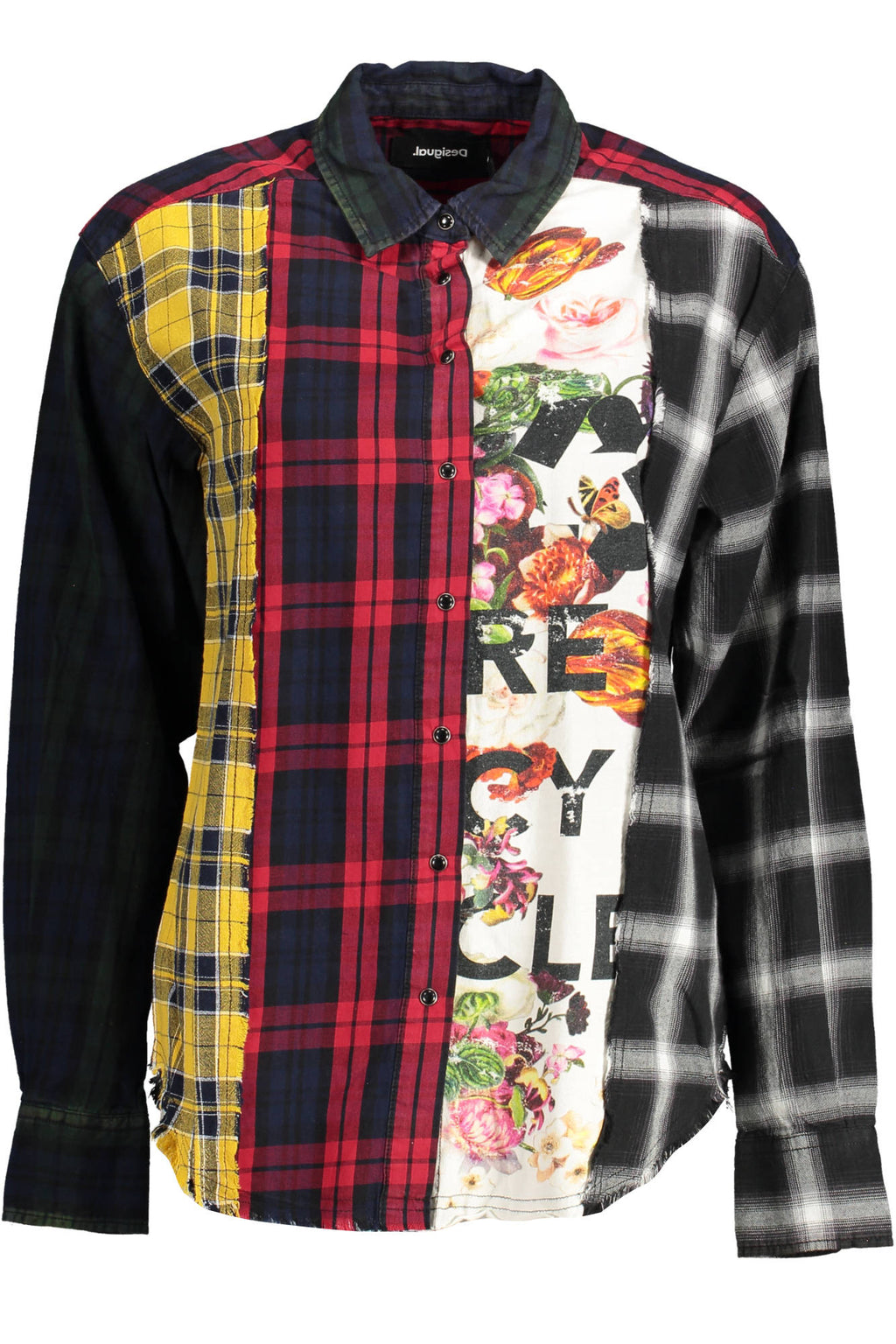 DESIGUAL WOMEN'S LONG-SLEEVED SHIRT, BLACK 