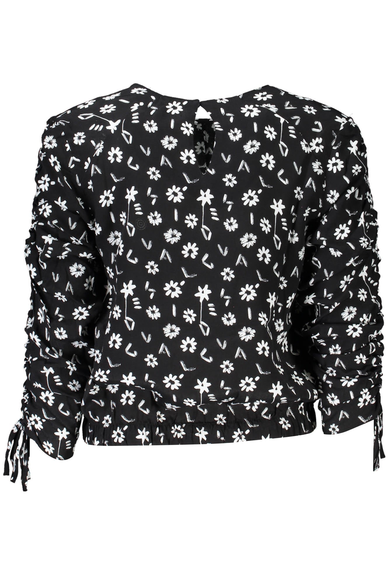 DESIGUAL WOMEN'S LONG-SLEEVED SHIRT, BLACK 