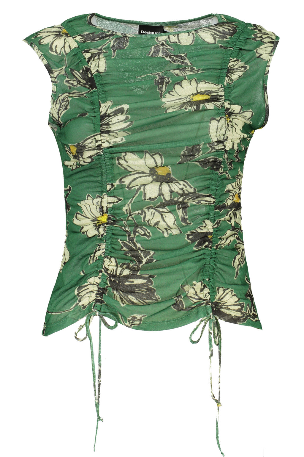 DESIGUAL WOMEN'S GREEN TANK TOP 