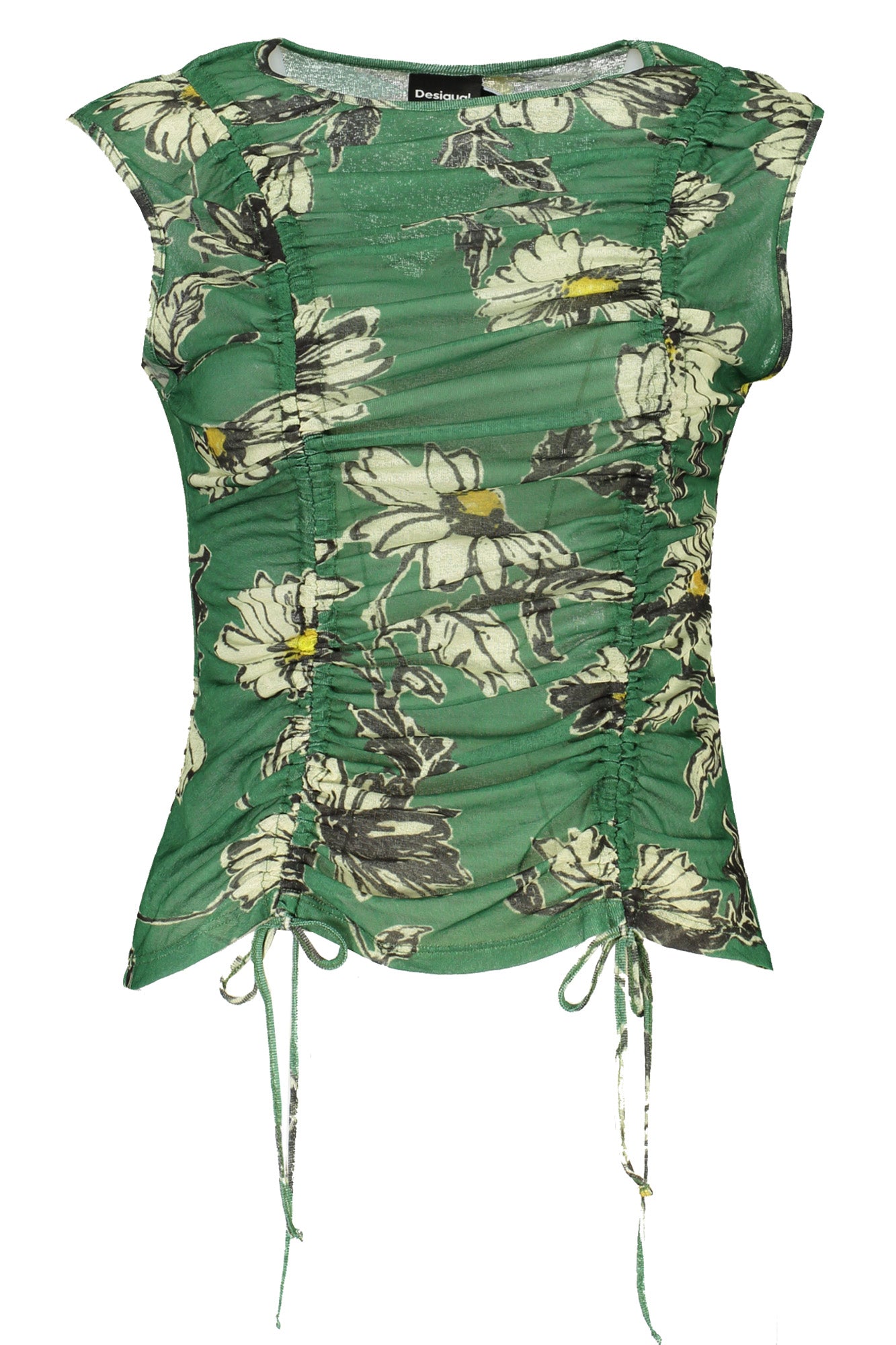 DESIGUAL WOMEN'S GREEN TANK TOP 