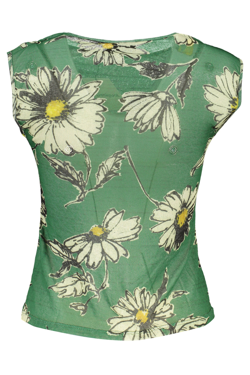 DESIGUAL WOMEN'S GREEN TANK TOP 