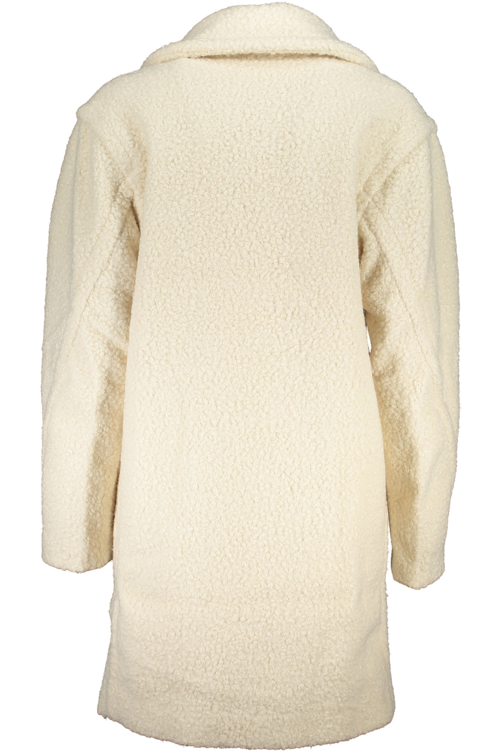 ABRIGO BLANCO DE MUJER DESIGUAL 