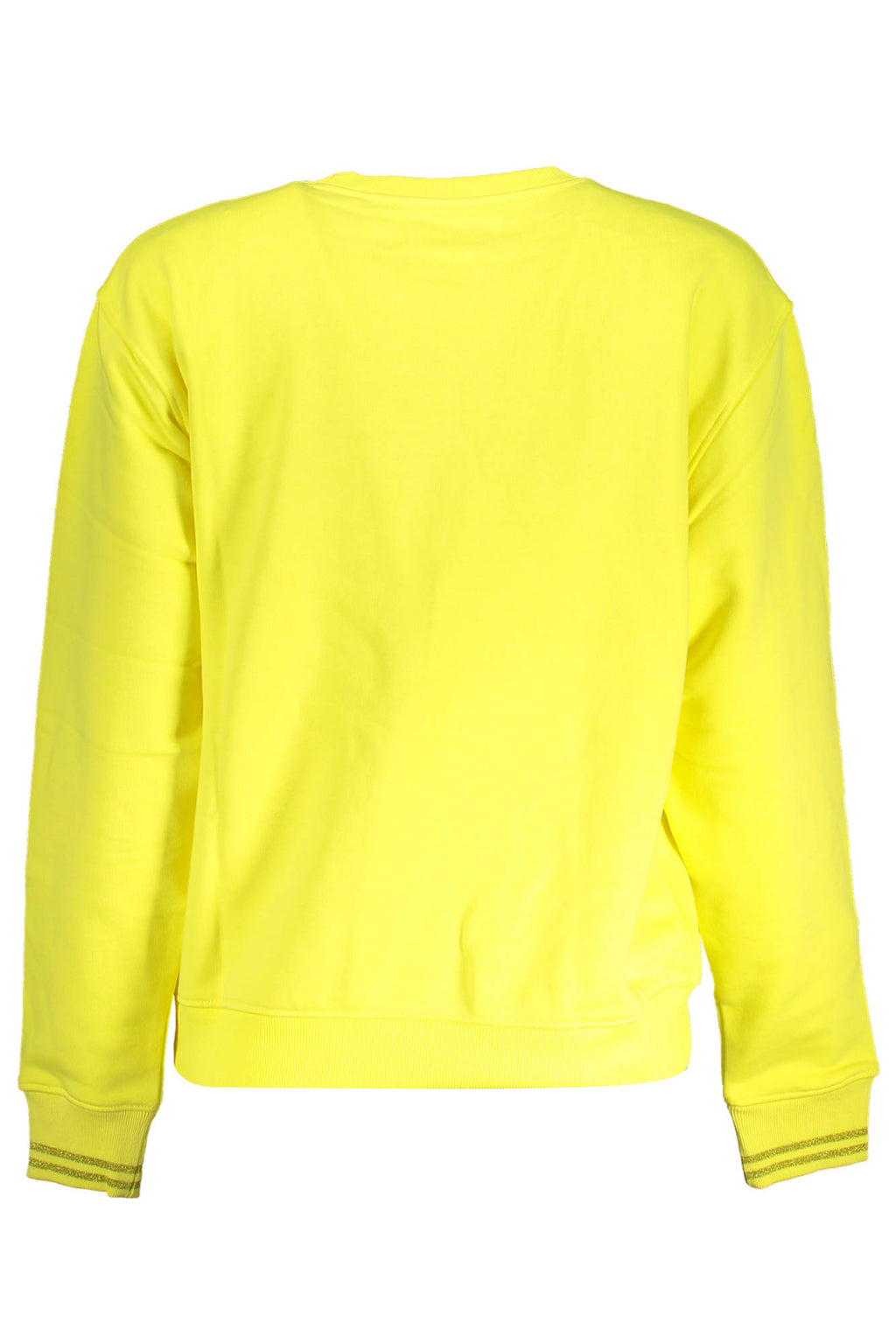 DESIGUAL WOMEN'S YELLOW ZIP-UP SWEATSHIRT 